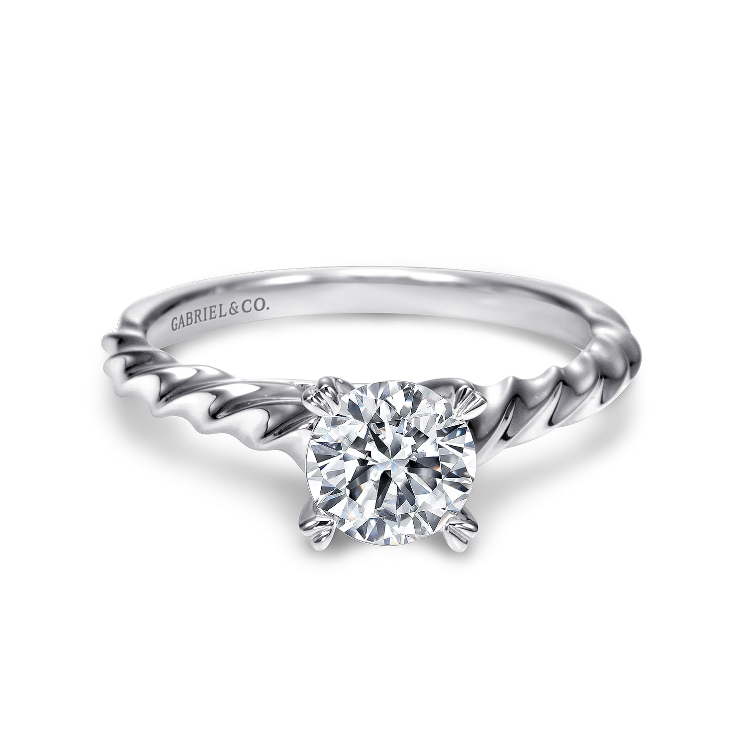 14k White Gold Solitaire 14k White Gold Solitaire