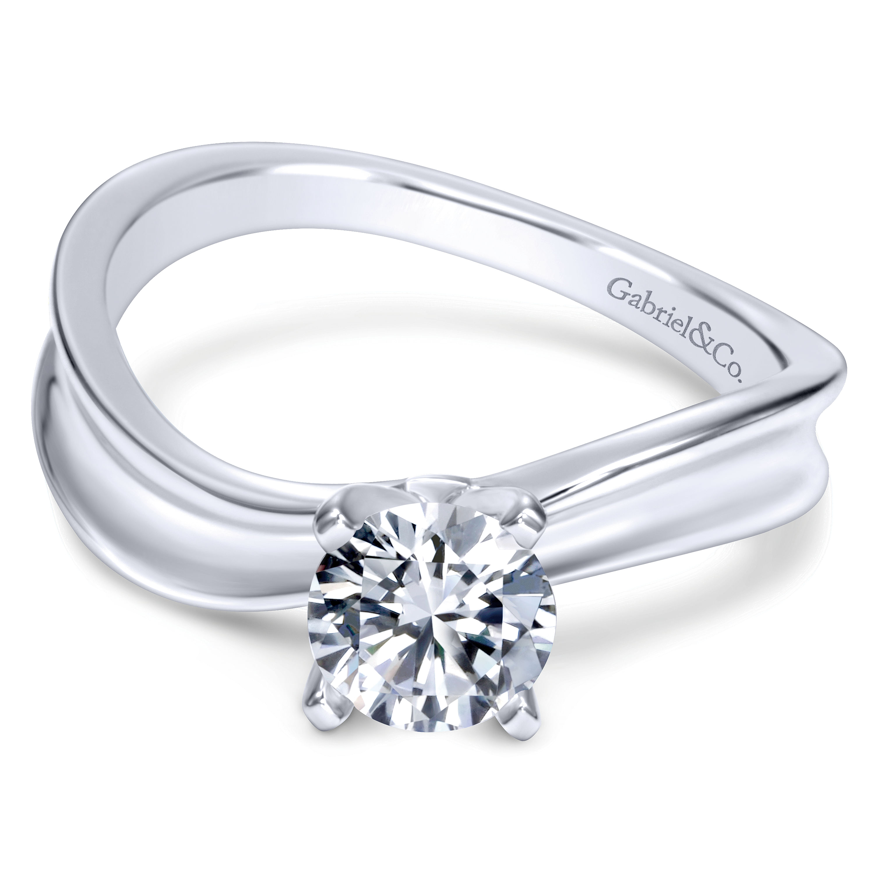 14k White Gold Solitaire 14k White Gold Solitaire