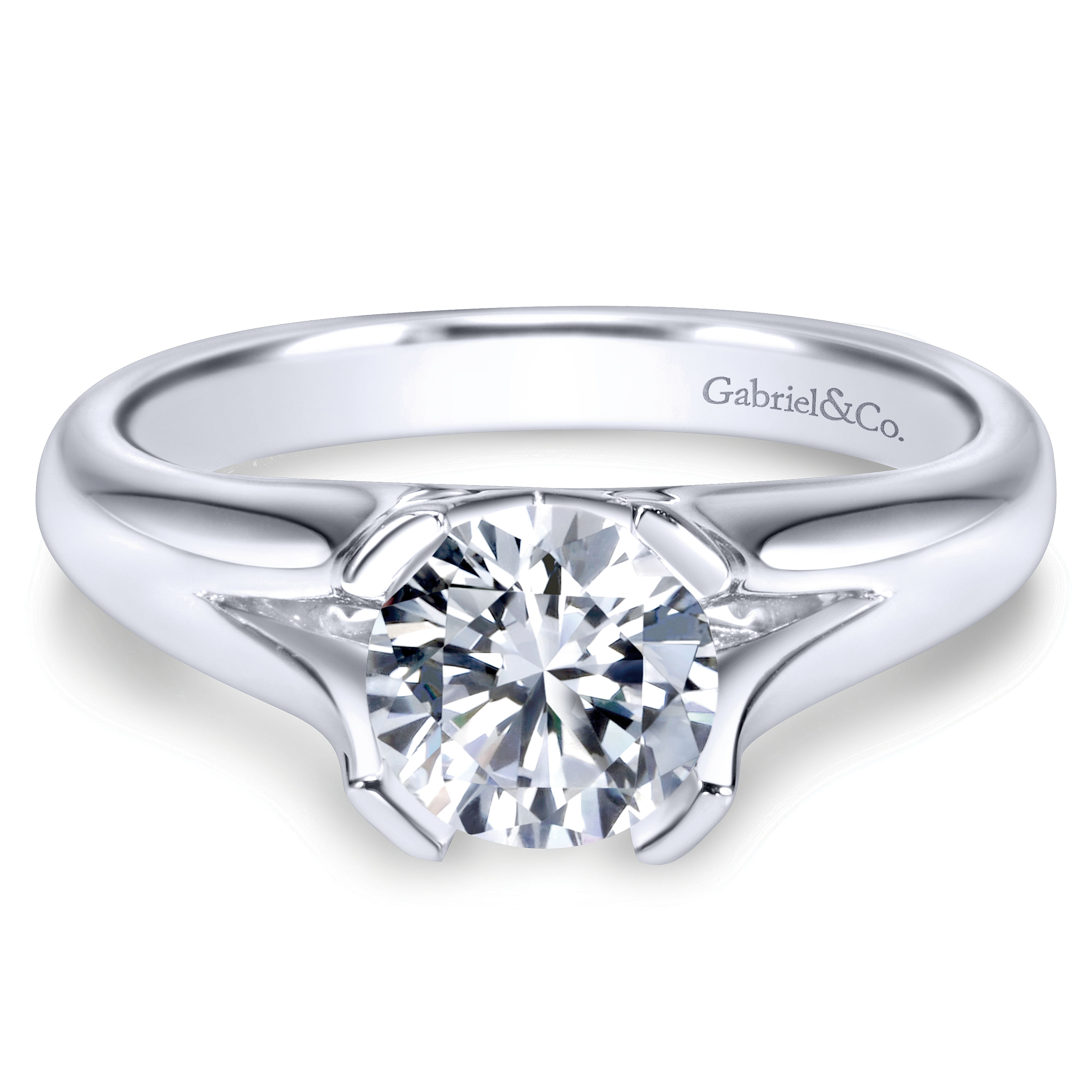 14k White Gold Solitaire 14k White Gold Solitaire