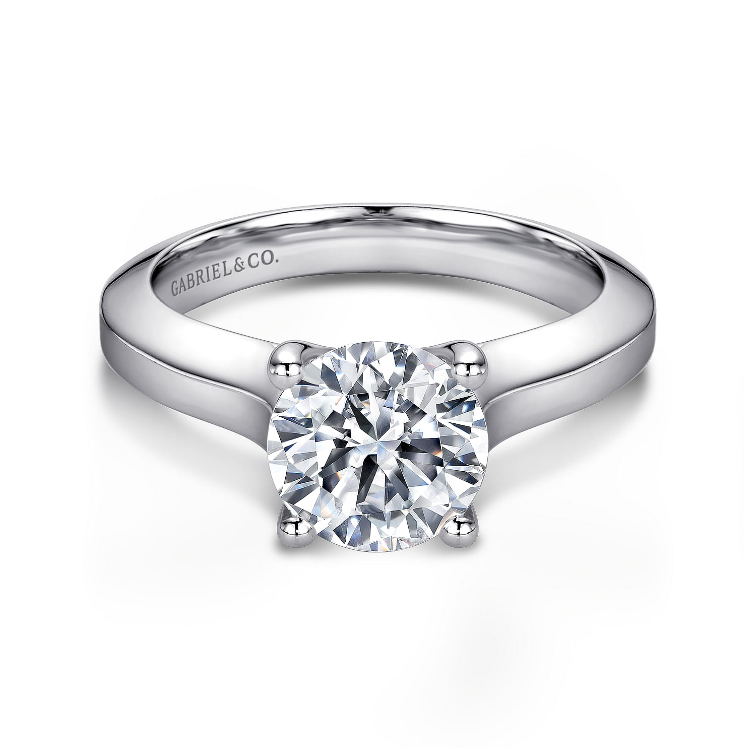 14k White Gold Solitaire 14k White Gold Solitaire