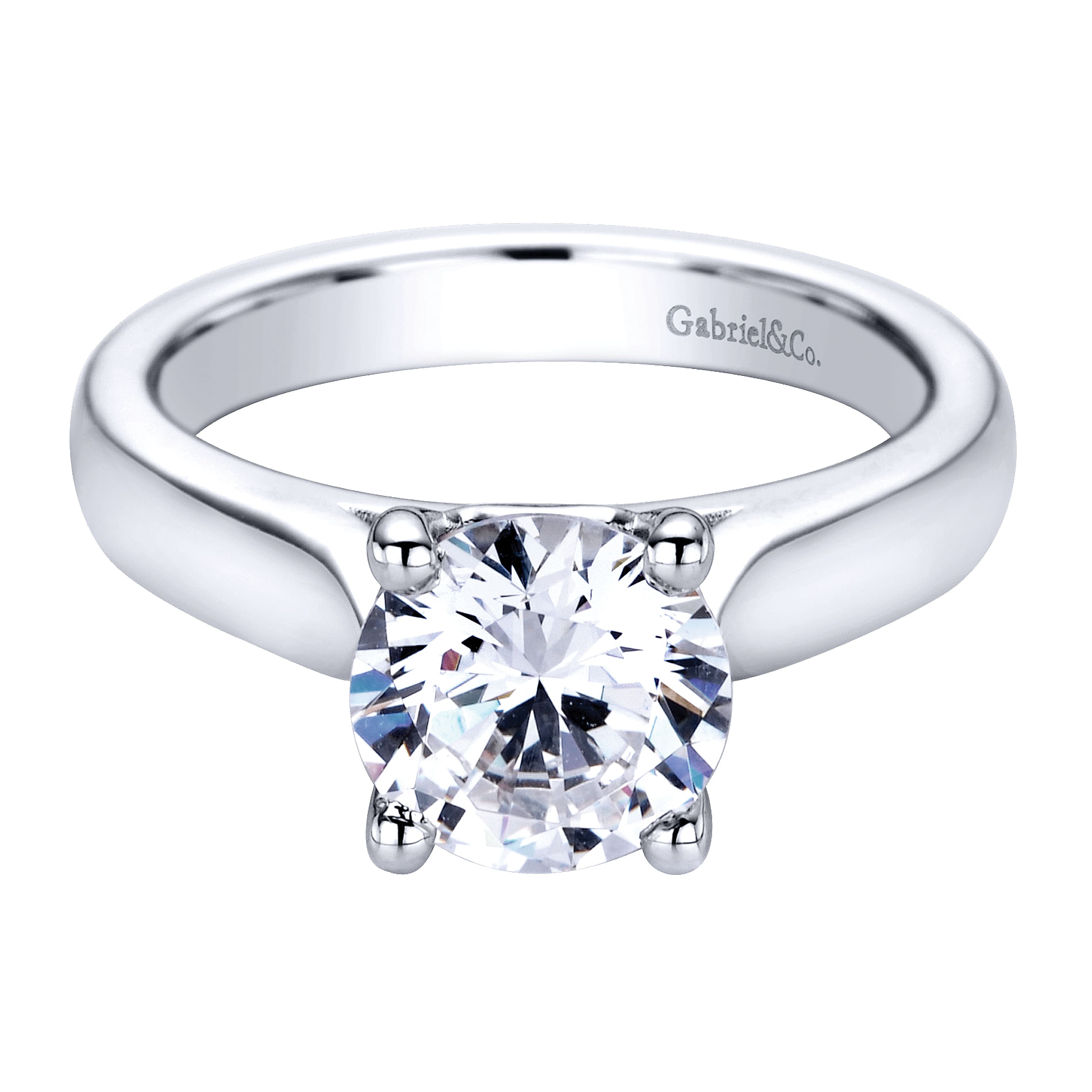 14k White Gold Solitaire 14k White Gold Solitaire