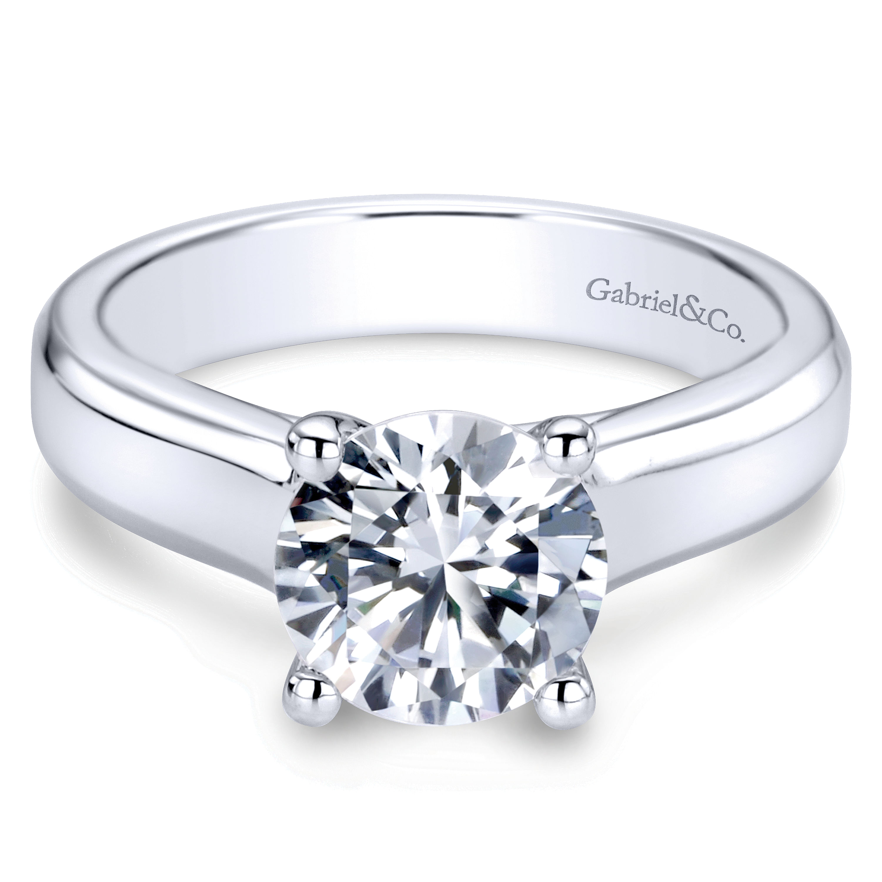 14k White Gold Solitaire 14k White Gold Solitaire