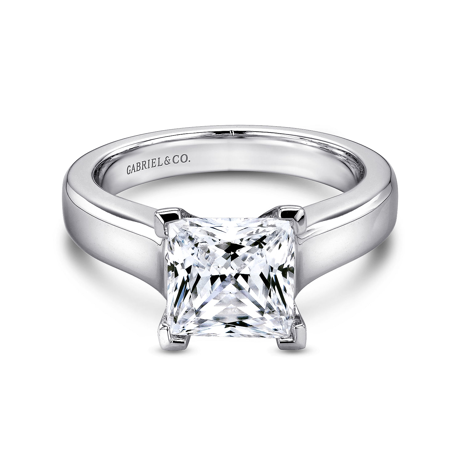 14k White Gold Solitaire 14k White Gold Solitaire