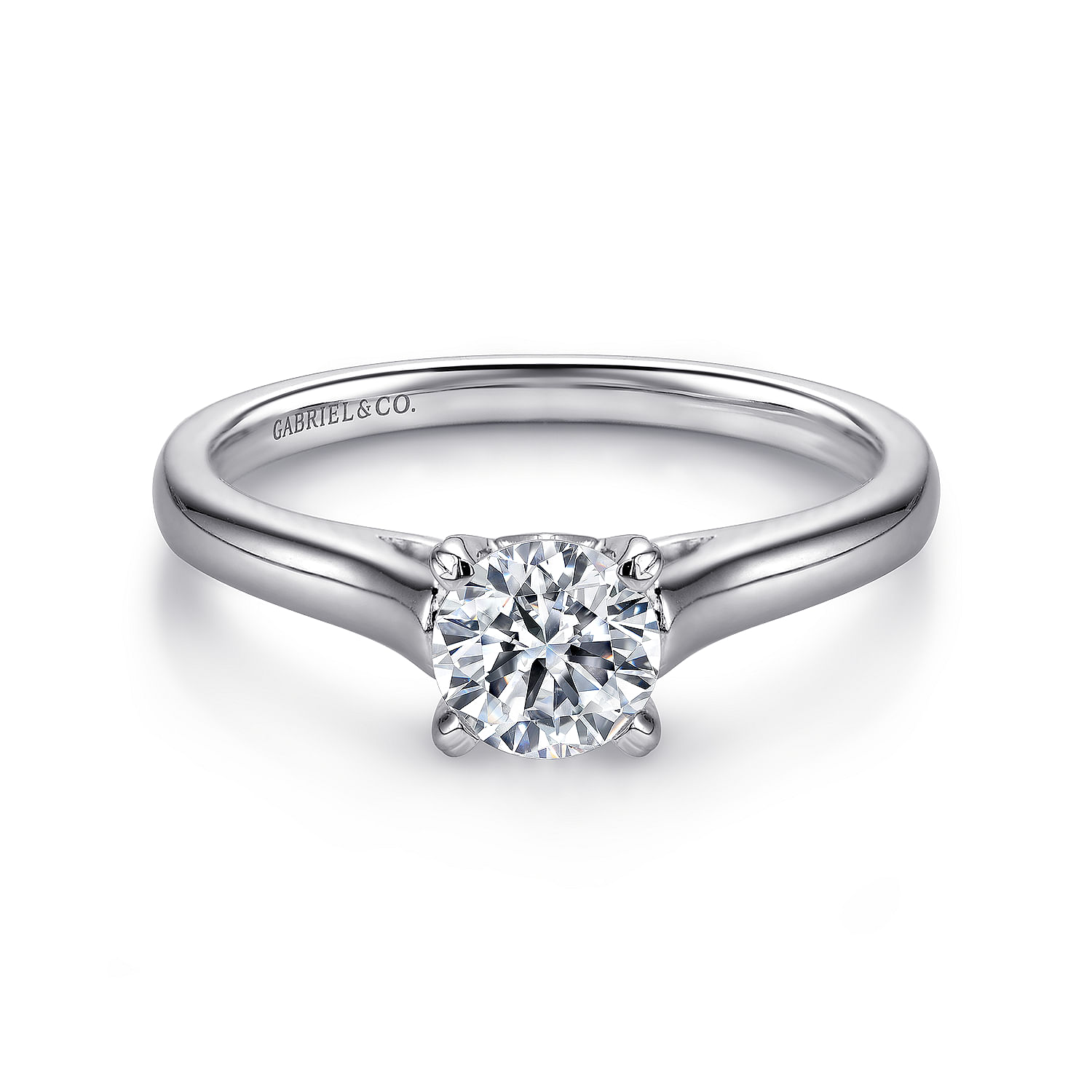 14k White Gold Solitaire 14k White Gold Solitaire