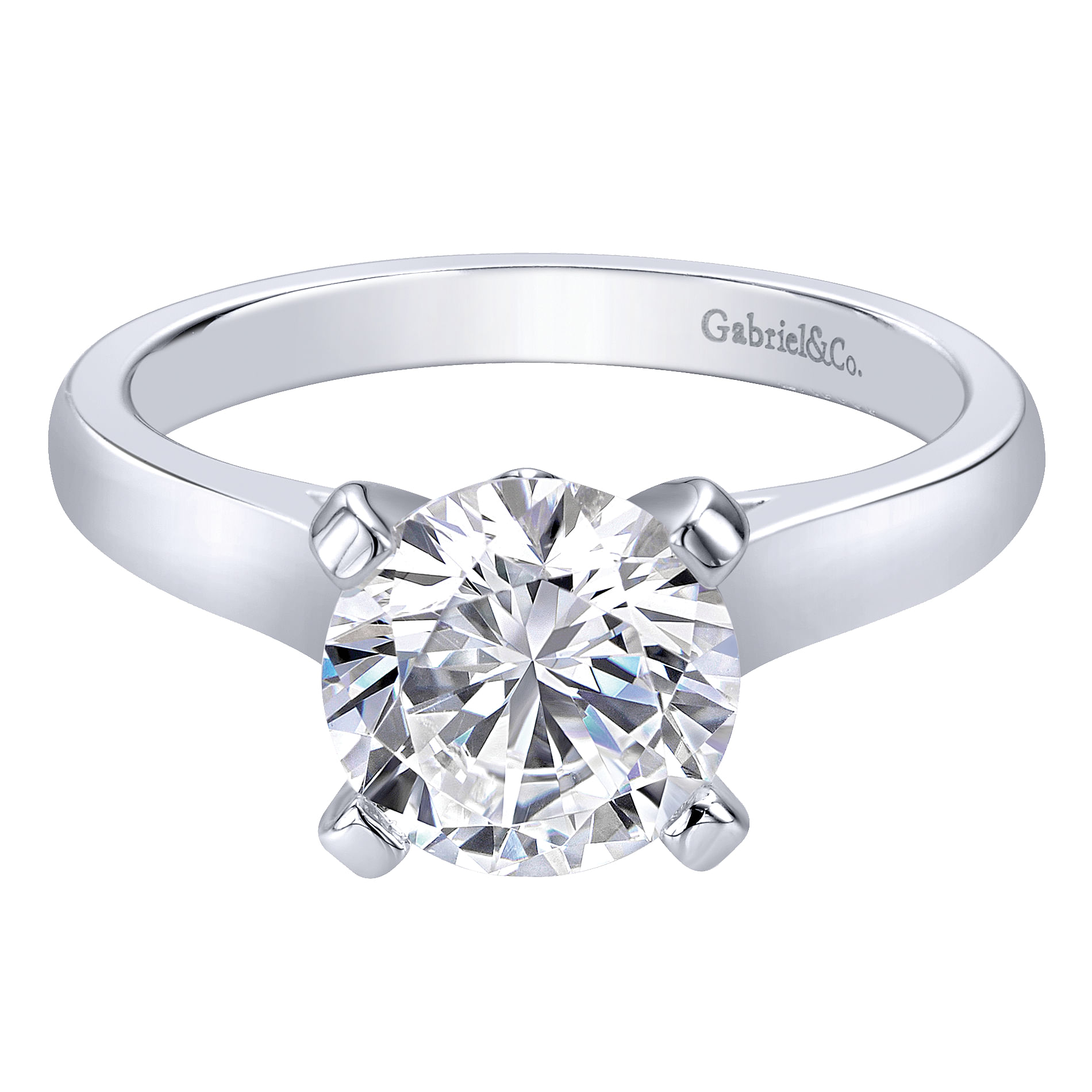 14k White Gold Solitaire 14k White Gold Solitaire