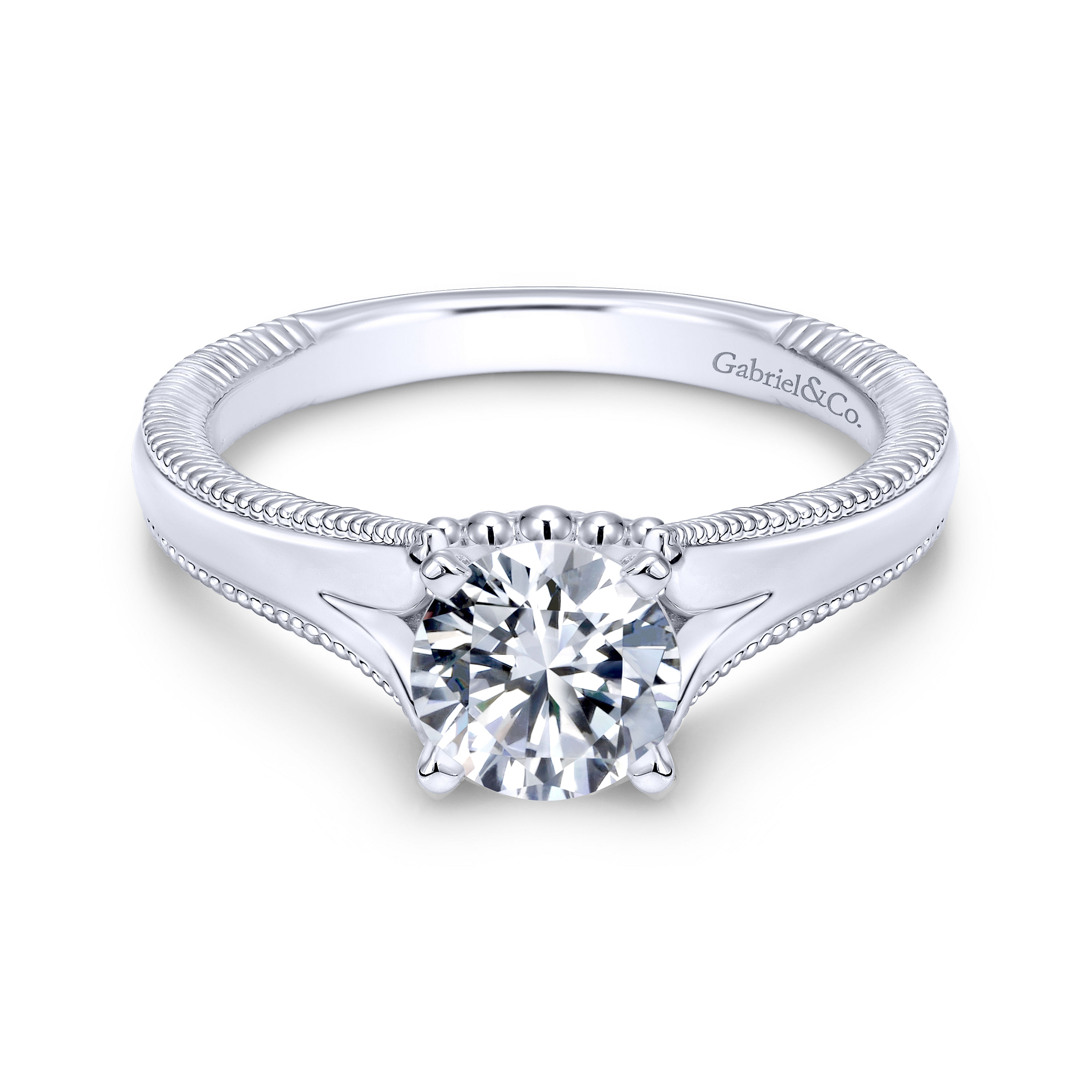 14k White Gold Split Shank 14k White Gold Split Shank