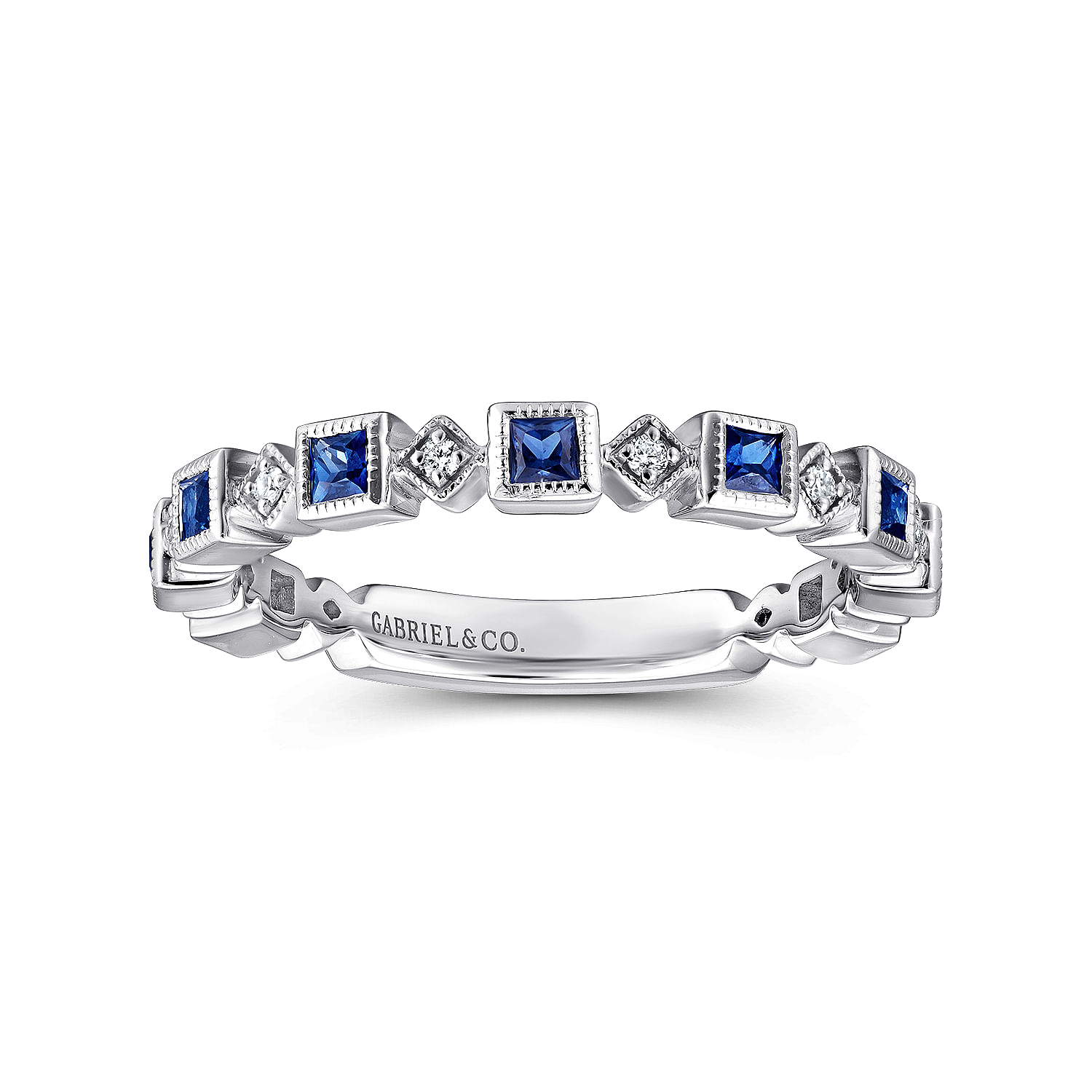 14k White Gold Stackable Ladies 14k White Gold Stackable Ladies