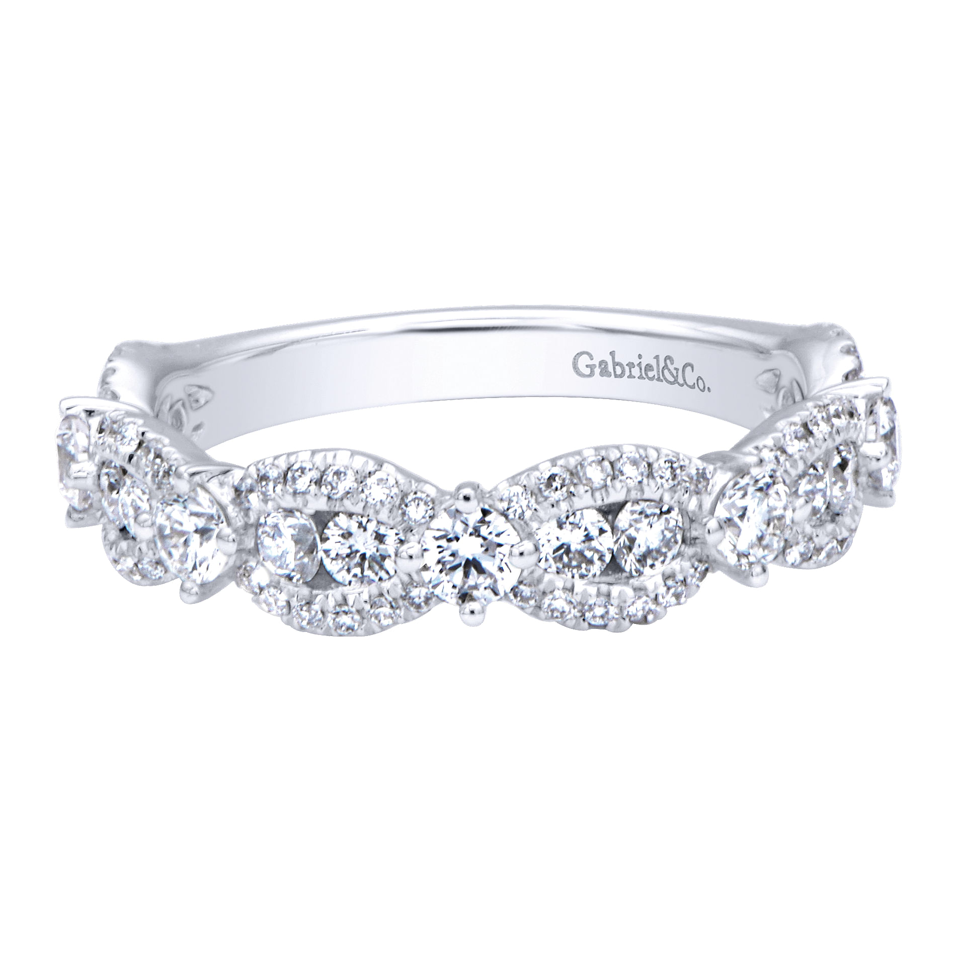 14k White Gold Stackable Ladies' Ring | LR6316W44JJ