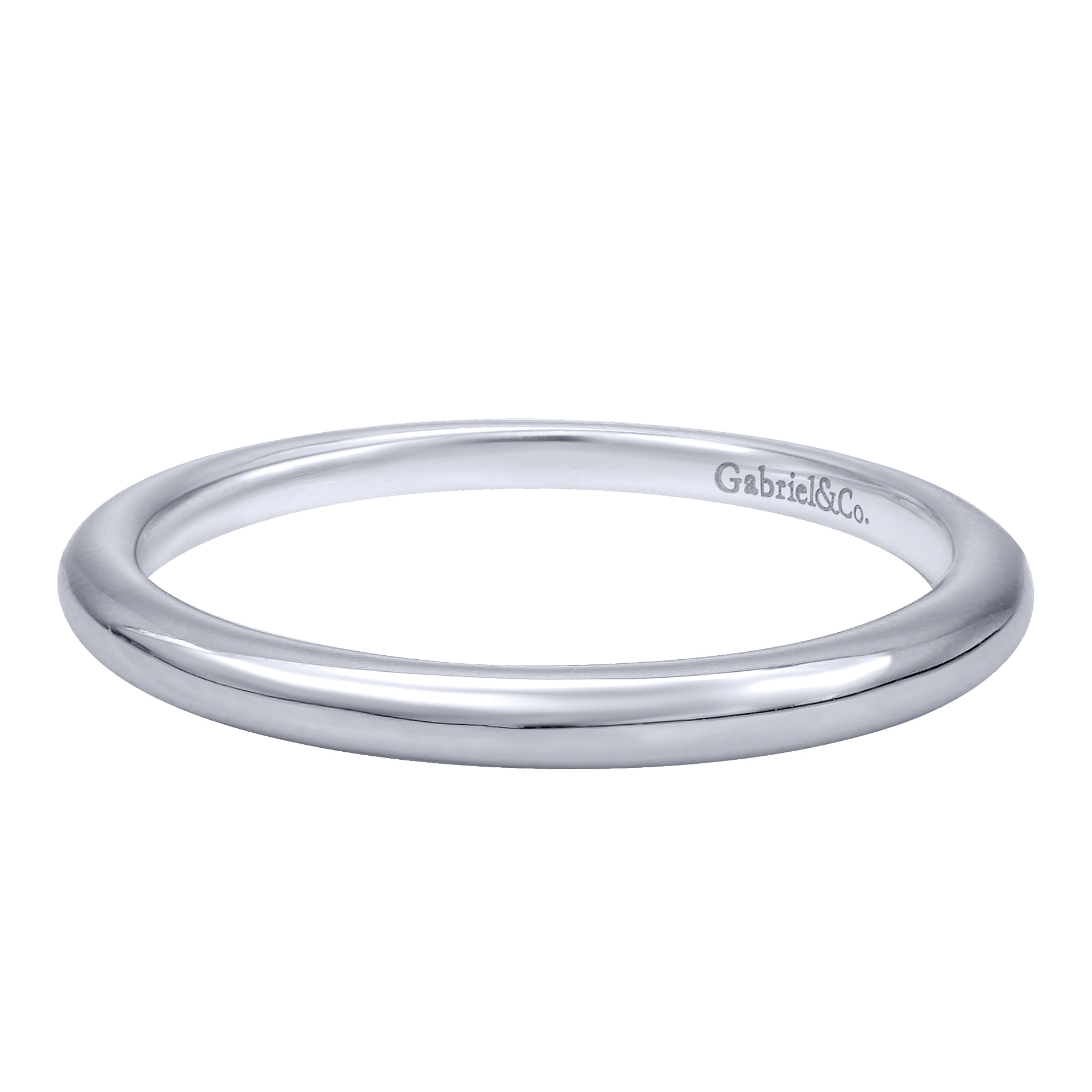 14k White Gold Straight 14k White Gold Straight