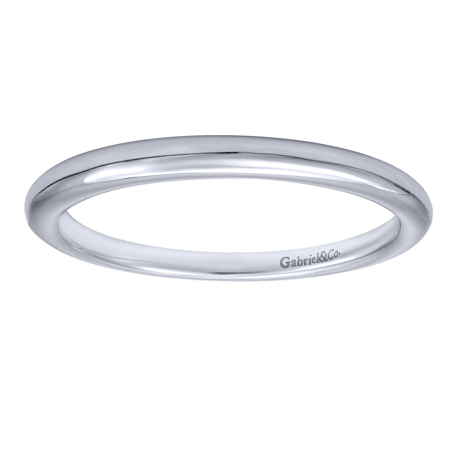 14k White Gold Straight Wedding Band angle 5 14k White Gold Straight Wedding Band angle 5