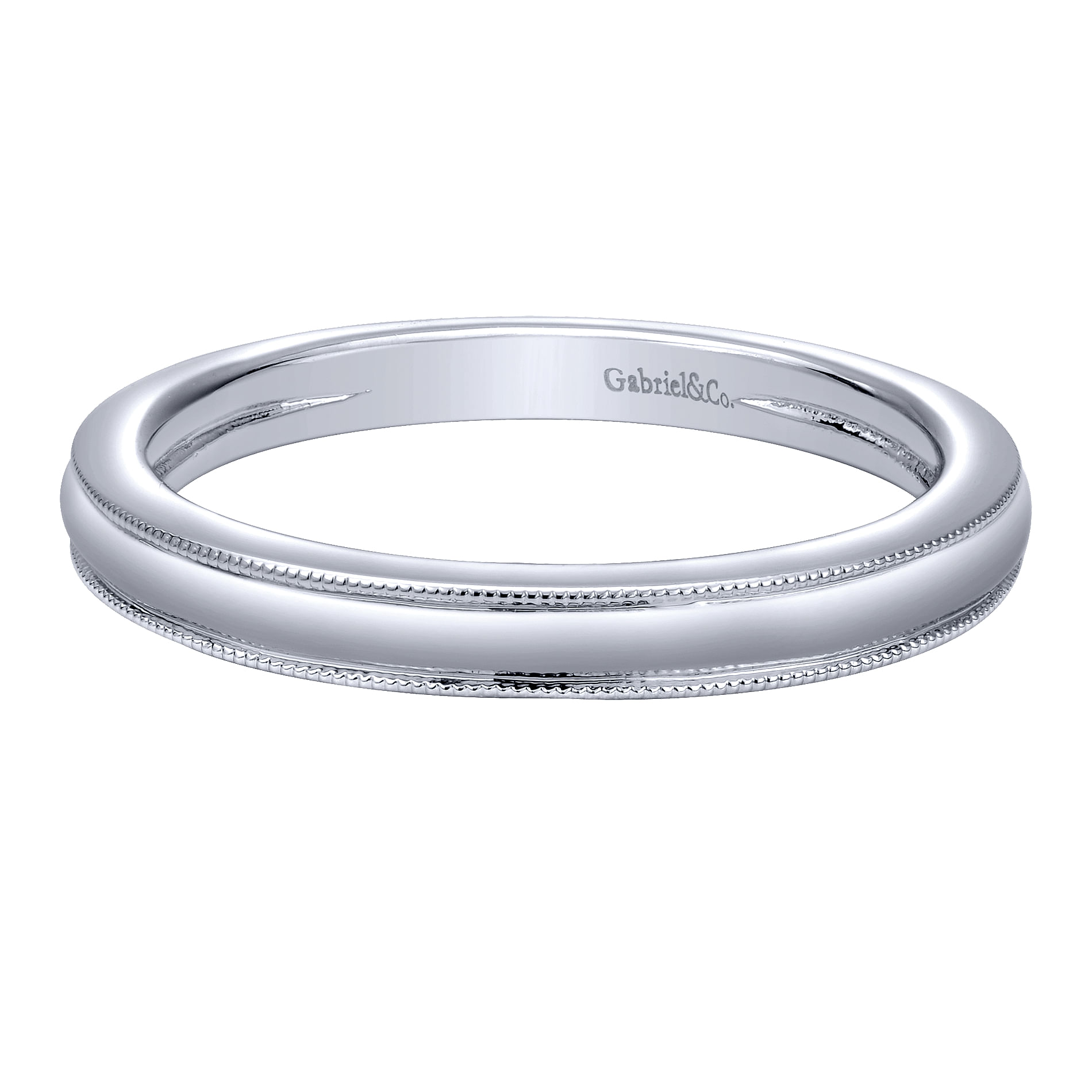 14k White Gold Straight 14k White Gold Straight