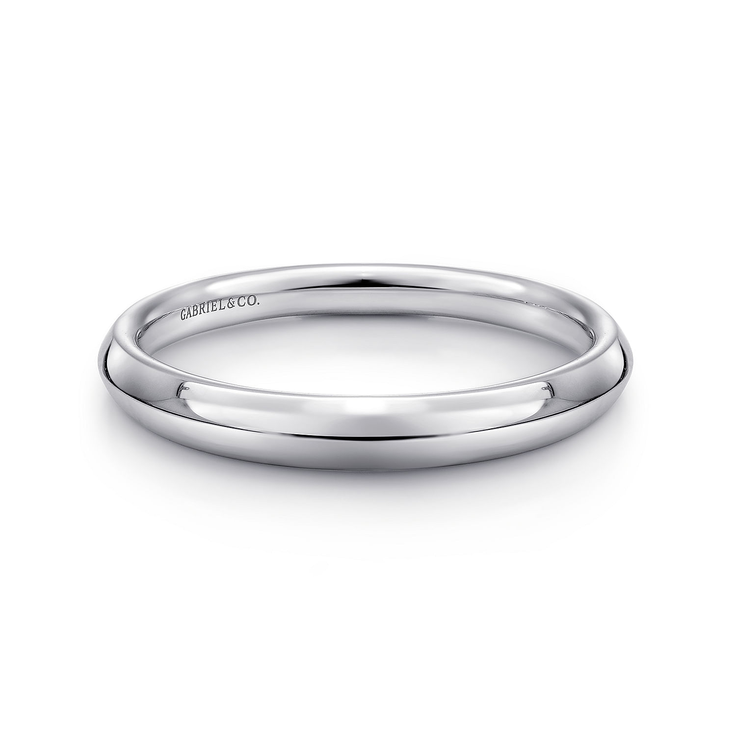 14k White Gold Straight 14k White Gold Straight