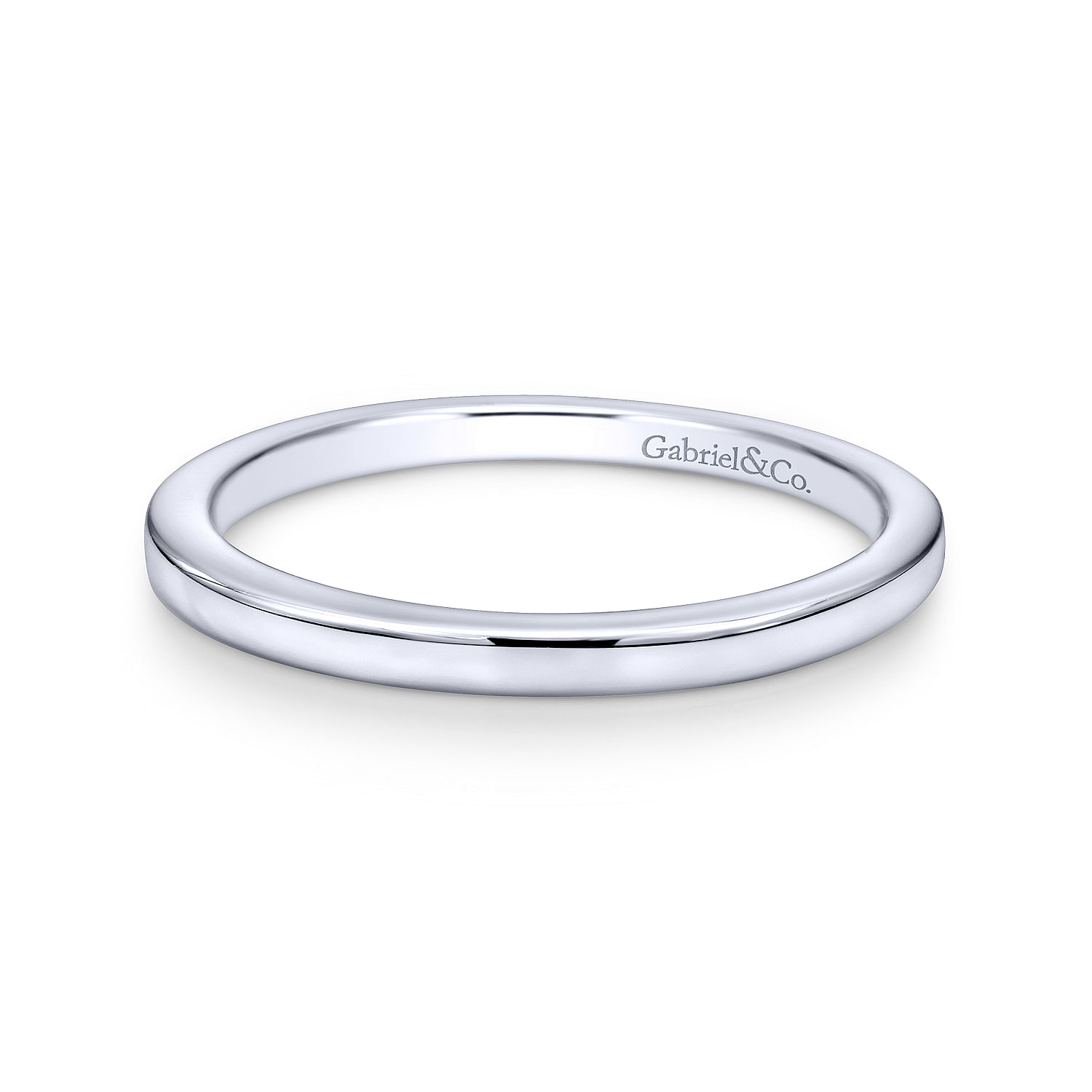 14k White Gold Straight 14k White Gold Straight