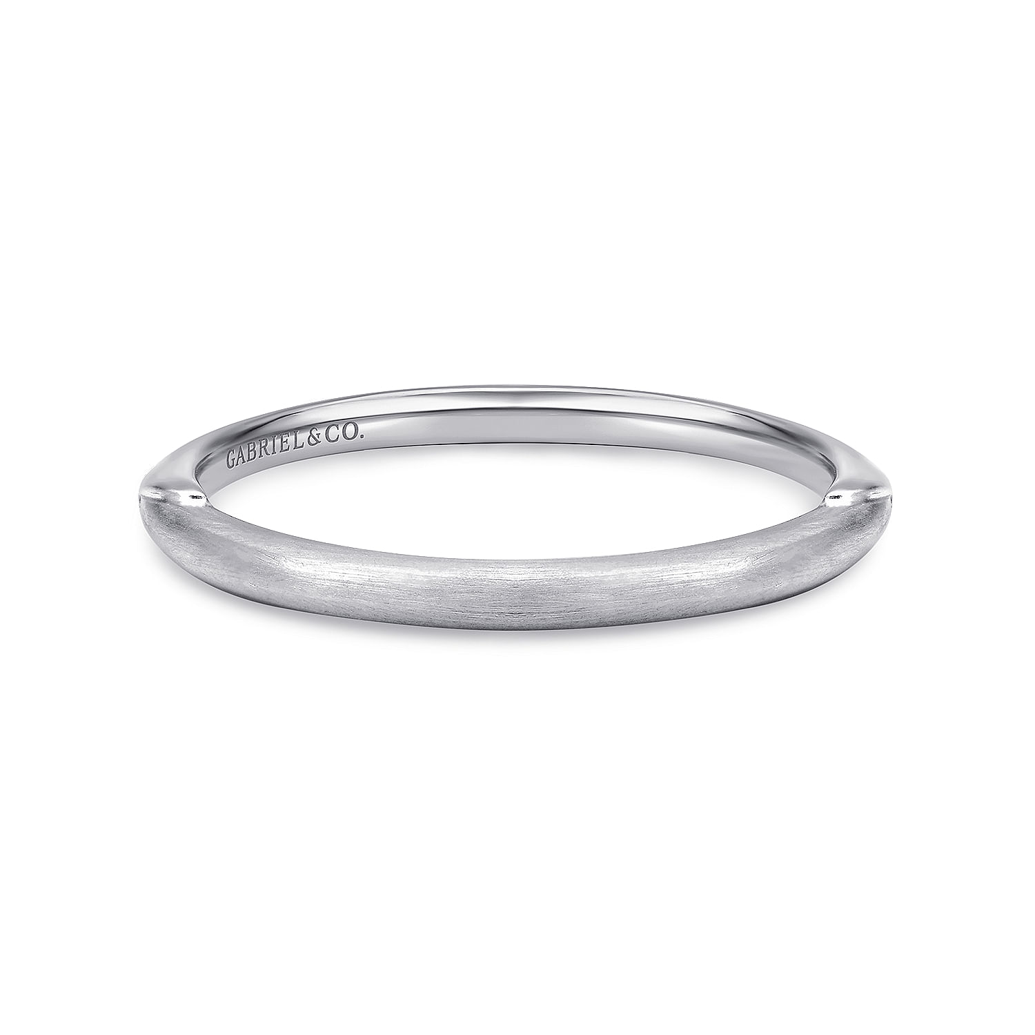14k White Gold Straight 14k White Gold Straight
