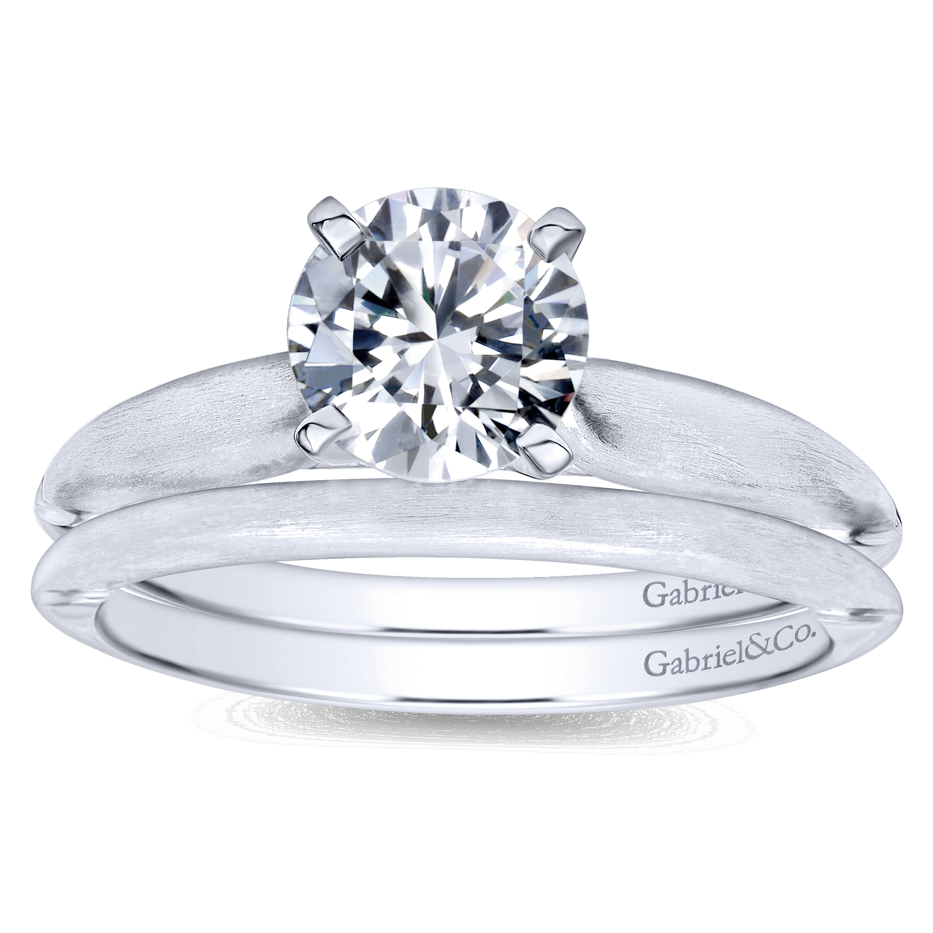 14k White Gold Straight Wedding Band angle 4 14k White Gold Straight Wedding Band angle 4