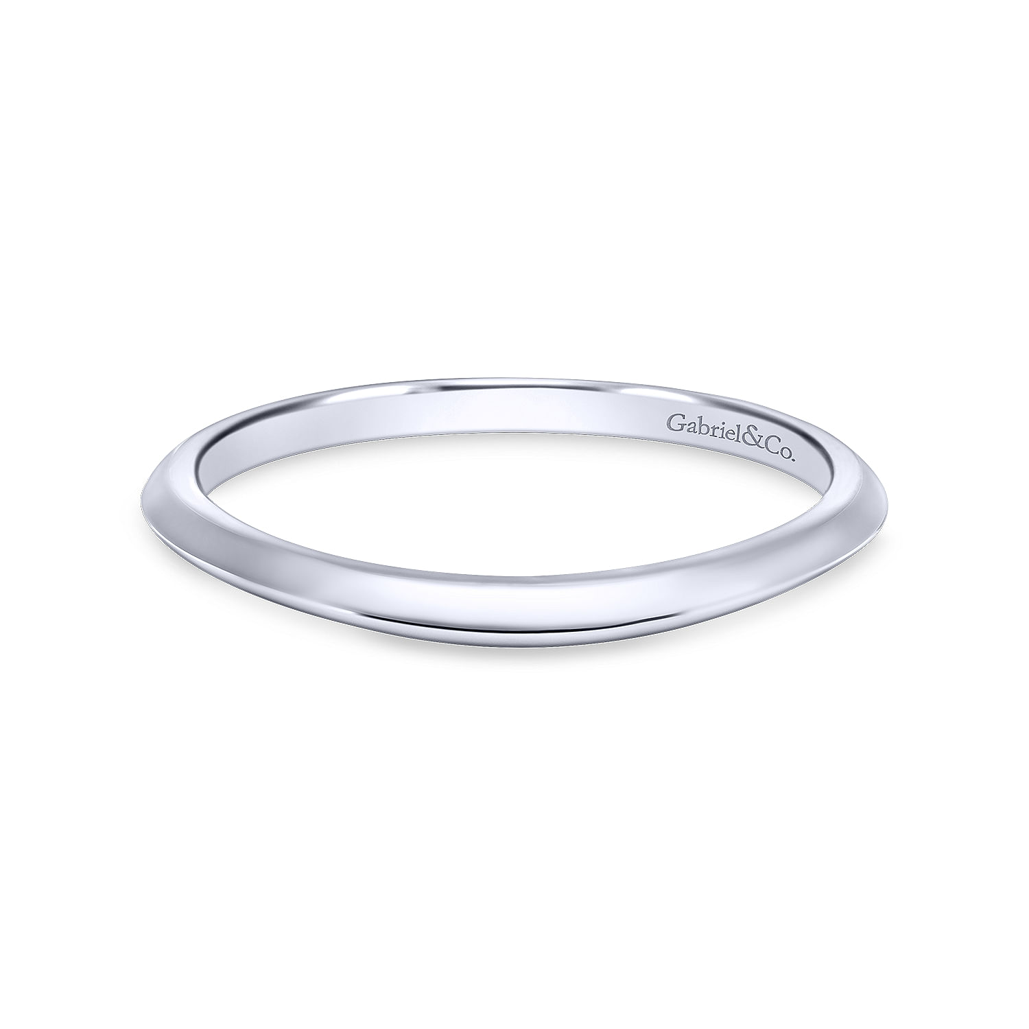 14k White Gold Straight 14k White Gold Straight