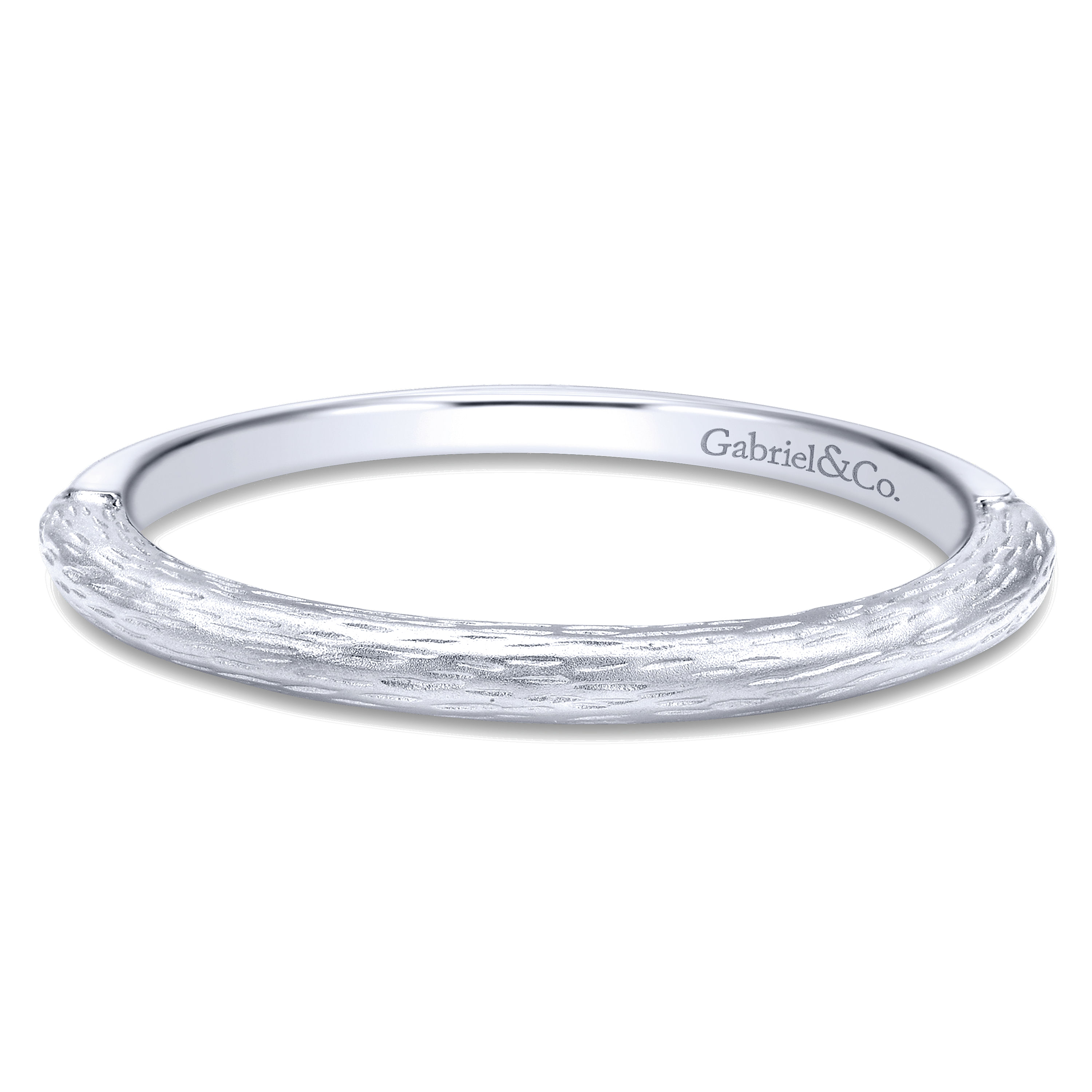 14k White Gold Straight 14k White Gold Straight