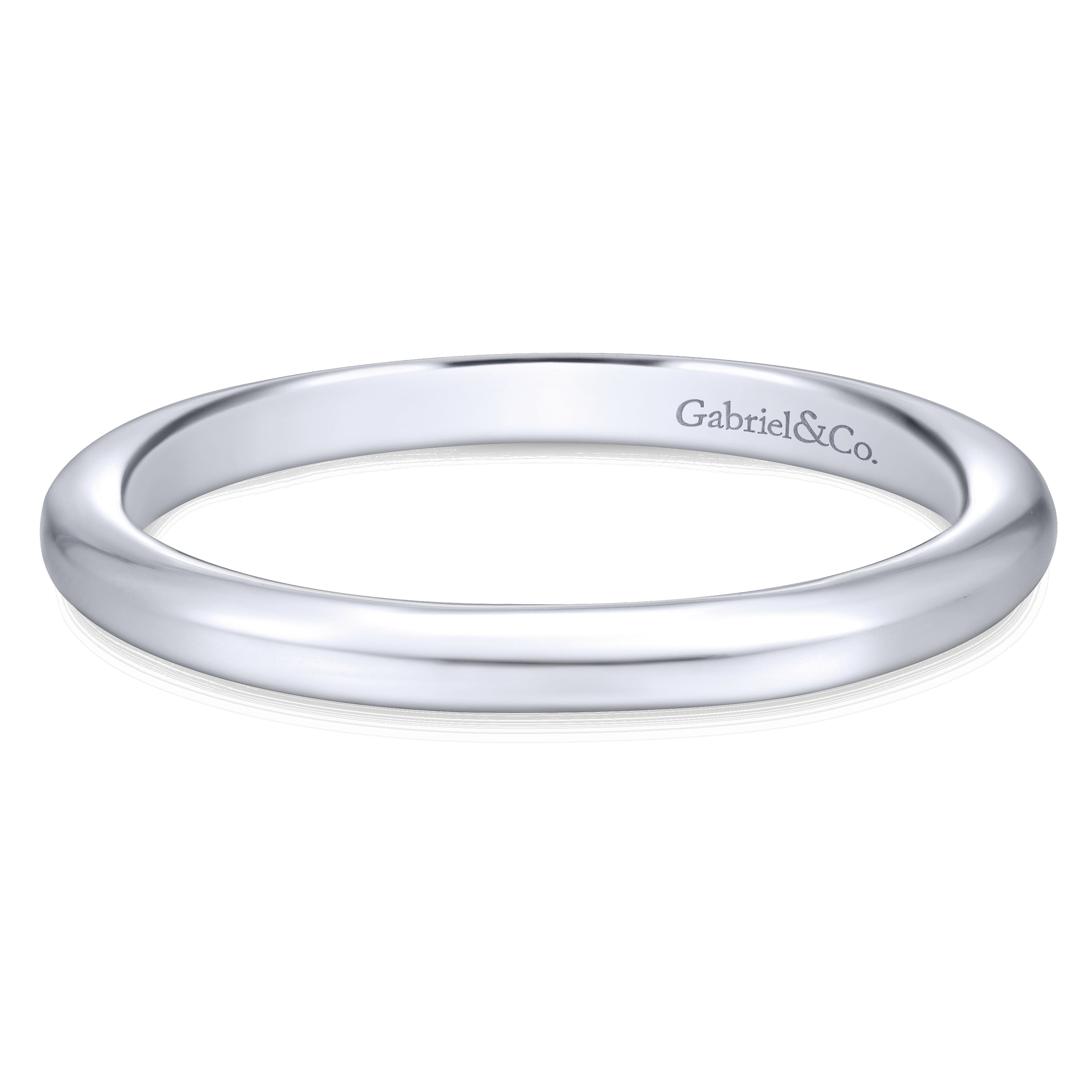 14k White Gold Straight 14k White Gold Straight