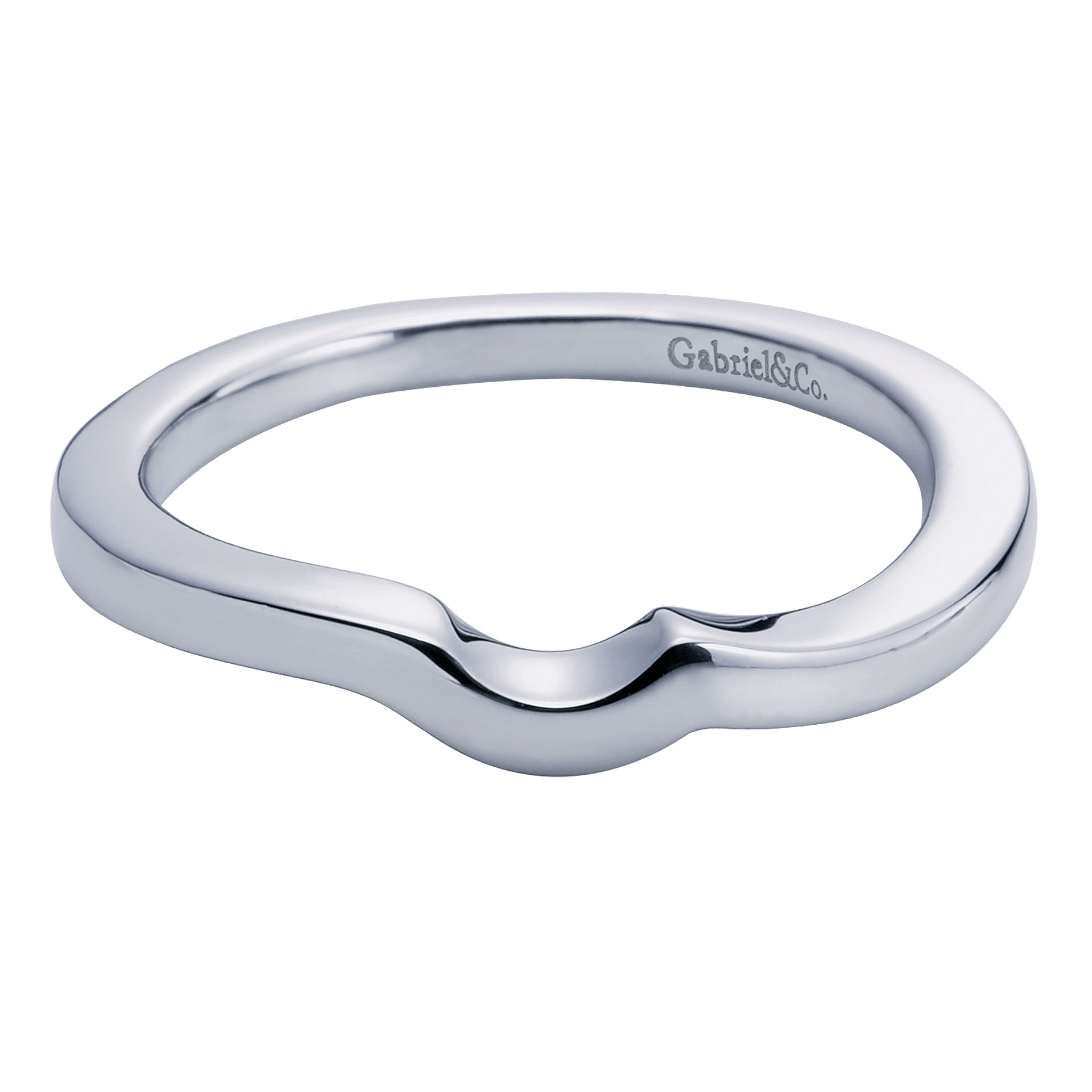 14k White Gold Straight 14k White Gold Straight