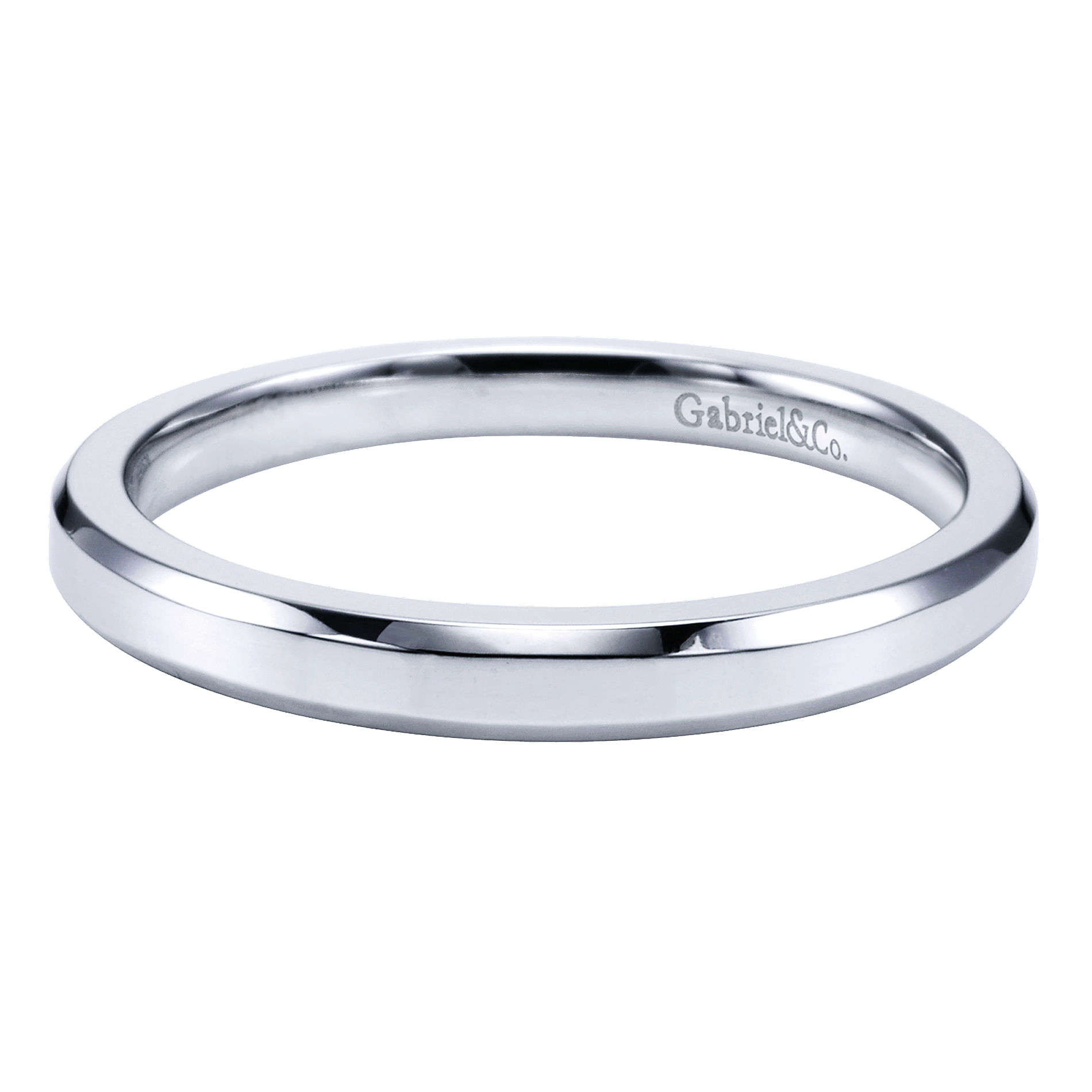 14k White Gold Straight 14k White Gold Straight