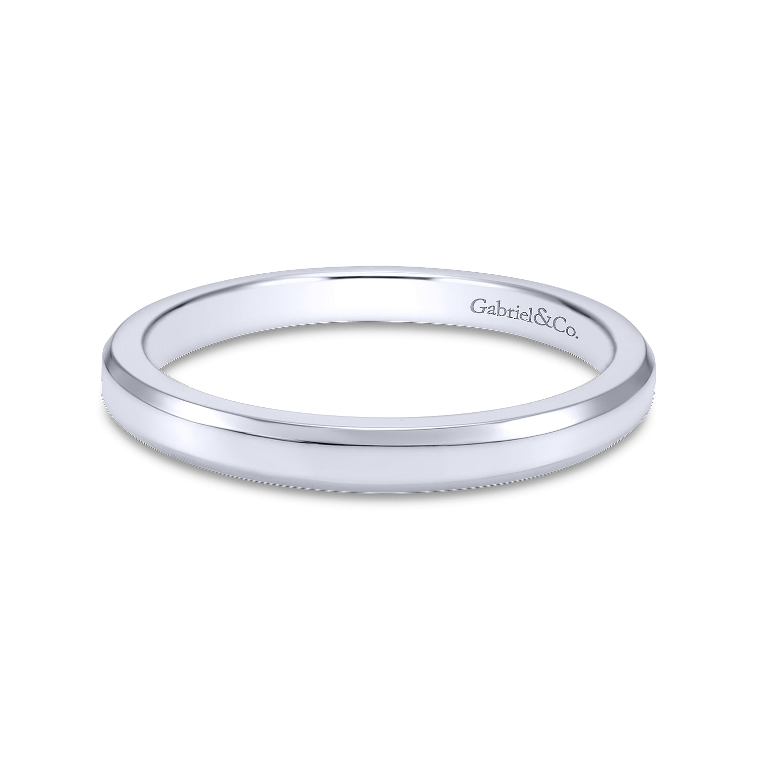 14k White Gold Straight 14k White Gold Straight