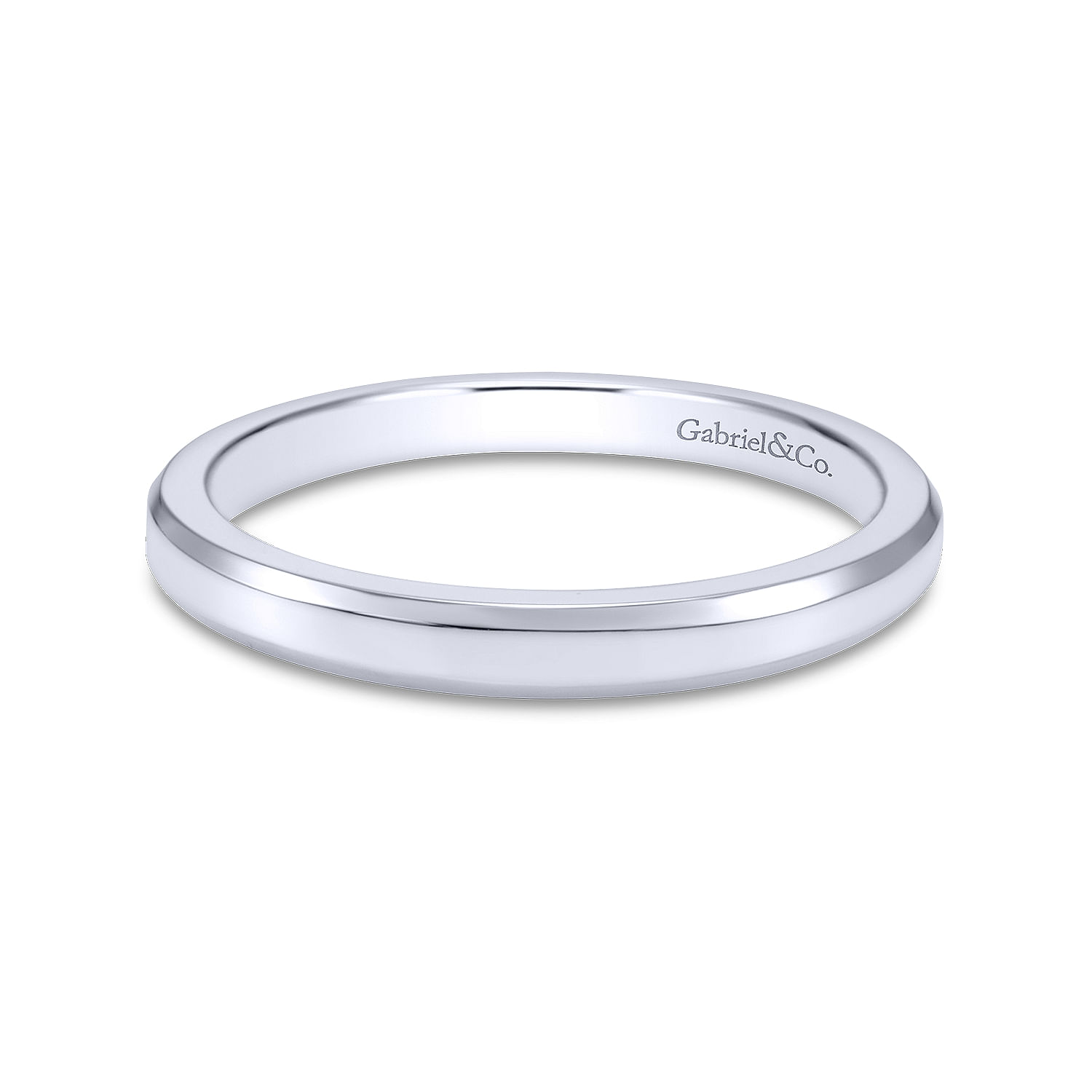 14k White Gold Straight 14k White Gold Straight