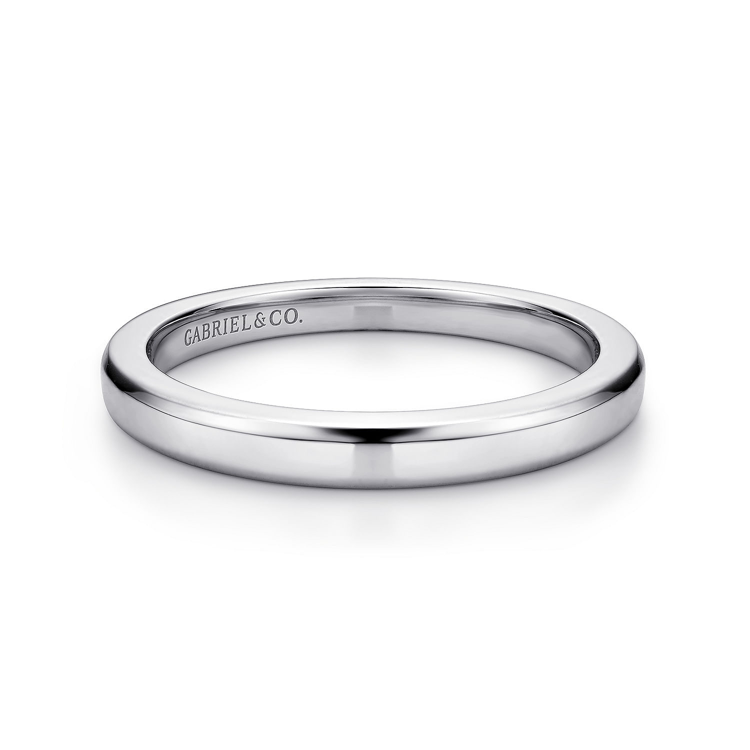 14k White Gold Straight 14k White Gold Straight