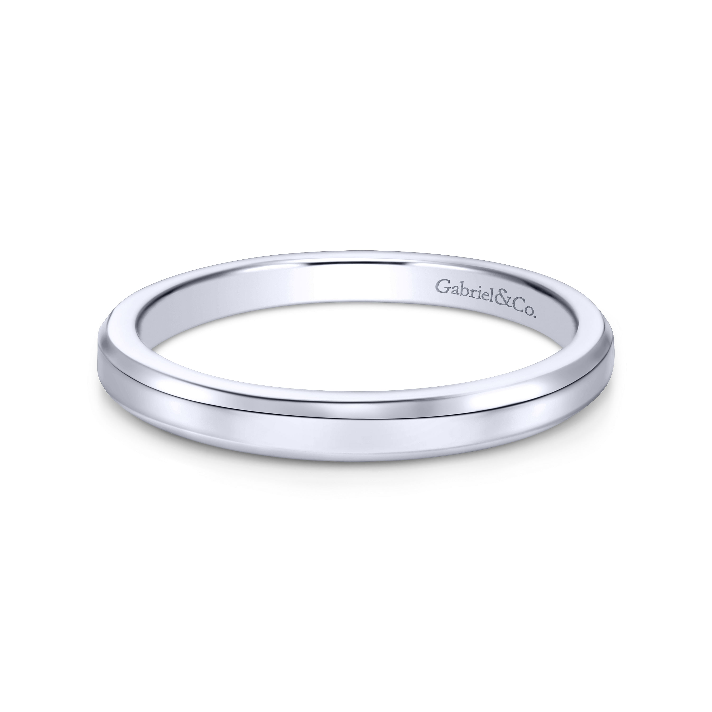 14k White Gold Straight 14k White Gold Straight