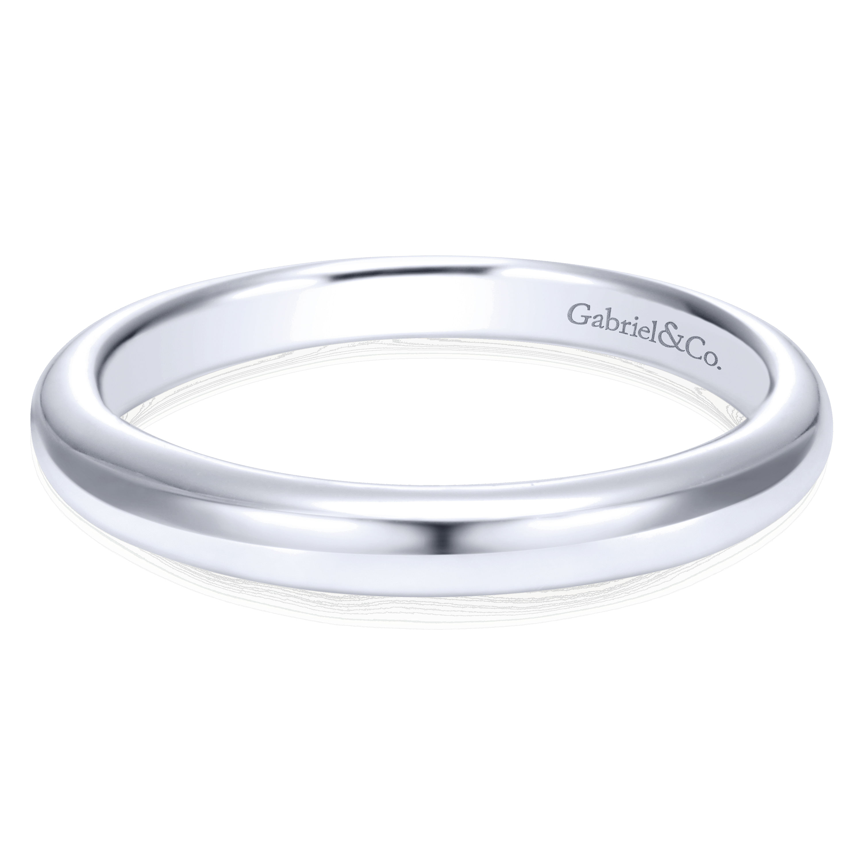 14k White Gold Straight 14k White Gold Straight