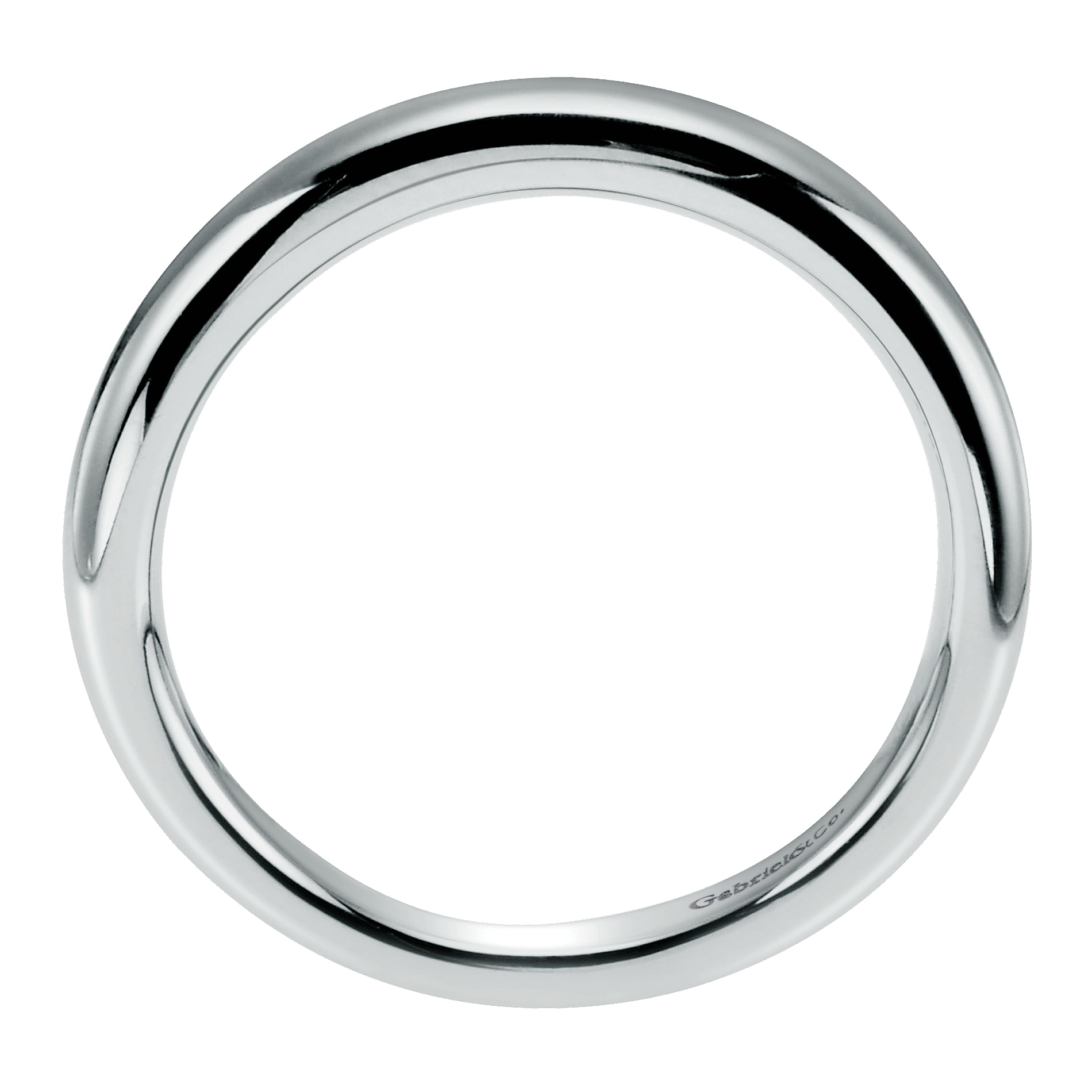 14k White Gold Straight Wedding Band angle 2 14k White Gold Straight Wedding Band angle 2