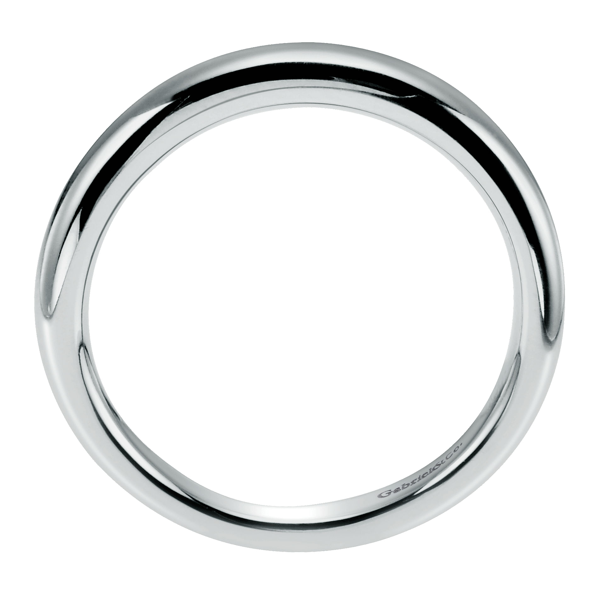 14k White Gold Straight Wedding Band angle 2 14k White Gold Straight Wedding Band angle 2