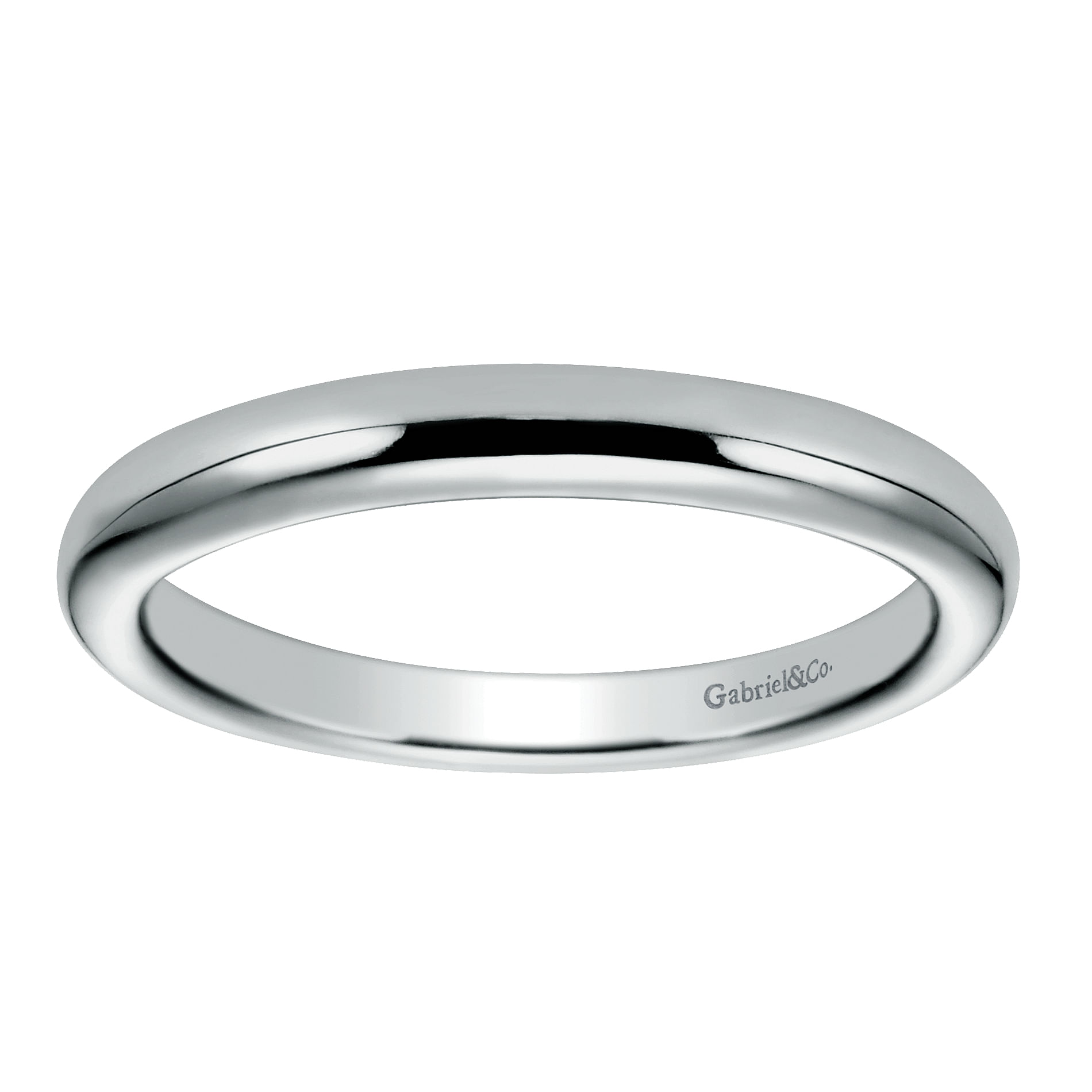 14k White Gold Straight Wedding Band angle 5 14k White Gold Straight Wedding Band angle 5