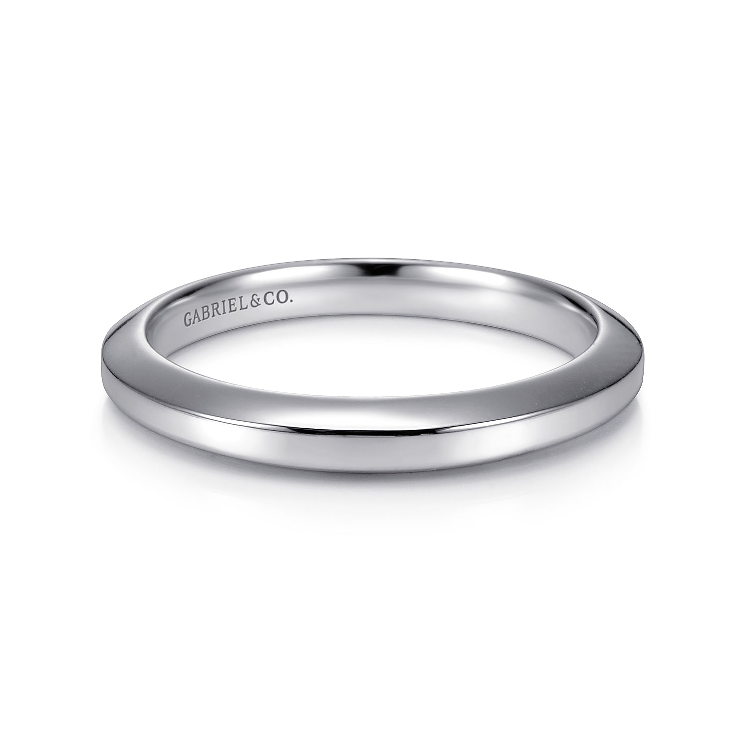 14k White Gold Straight 14k White Gold Straight