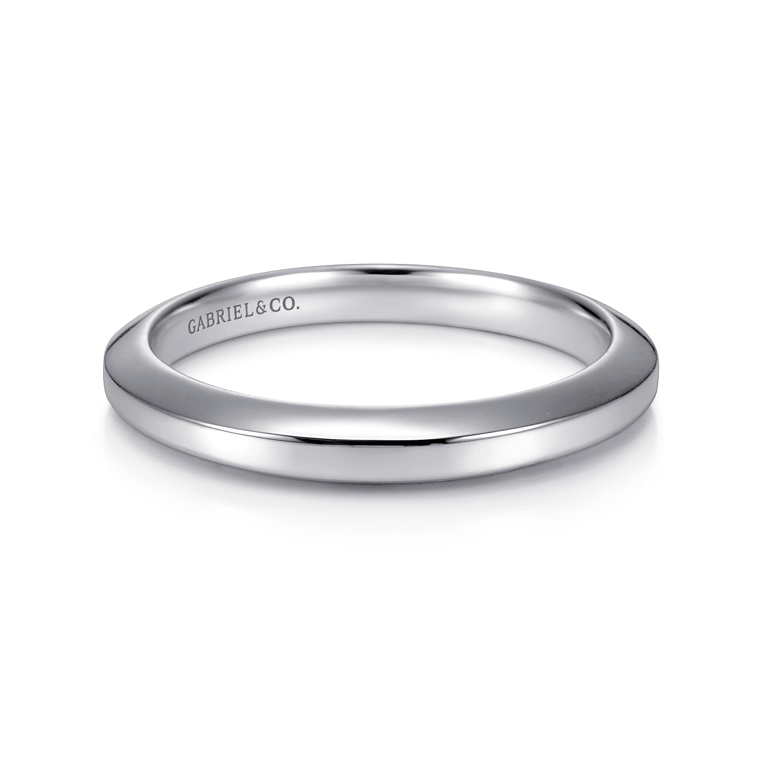 14k White Gold Straight 14k White Gold Straight
