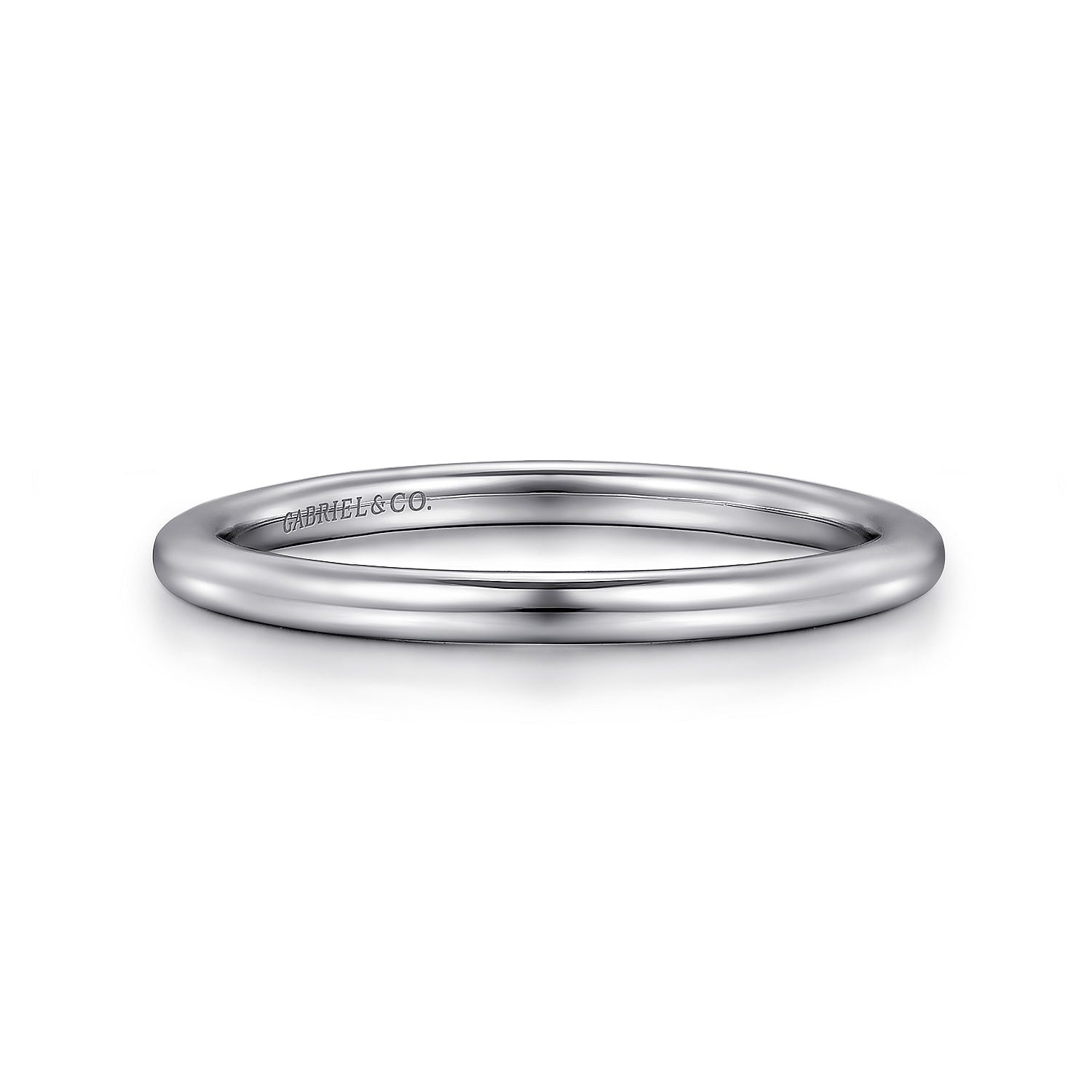 14k White Gold Straight 14k White Gold Straight