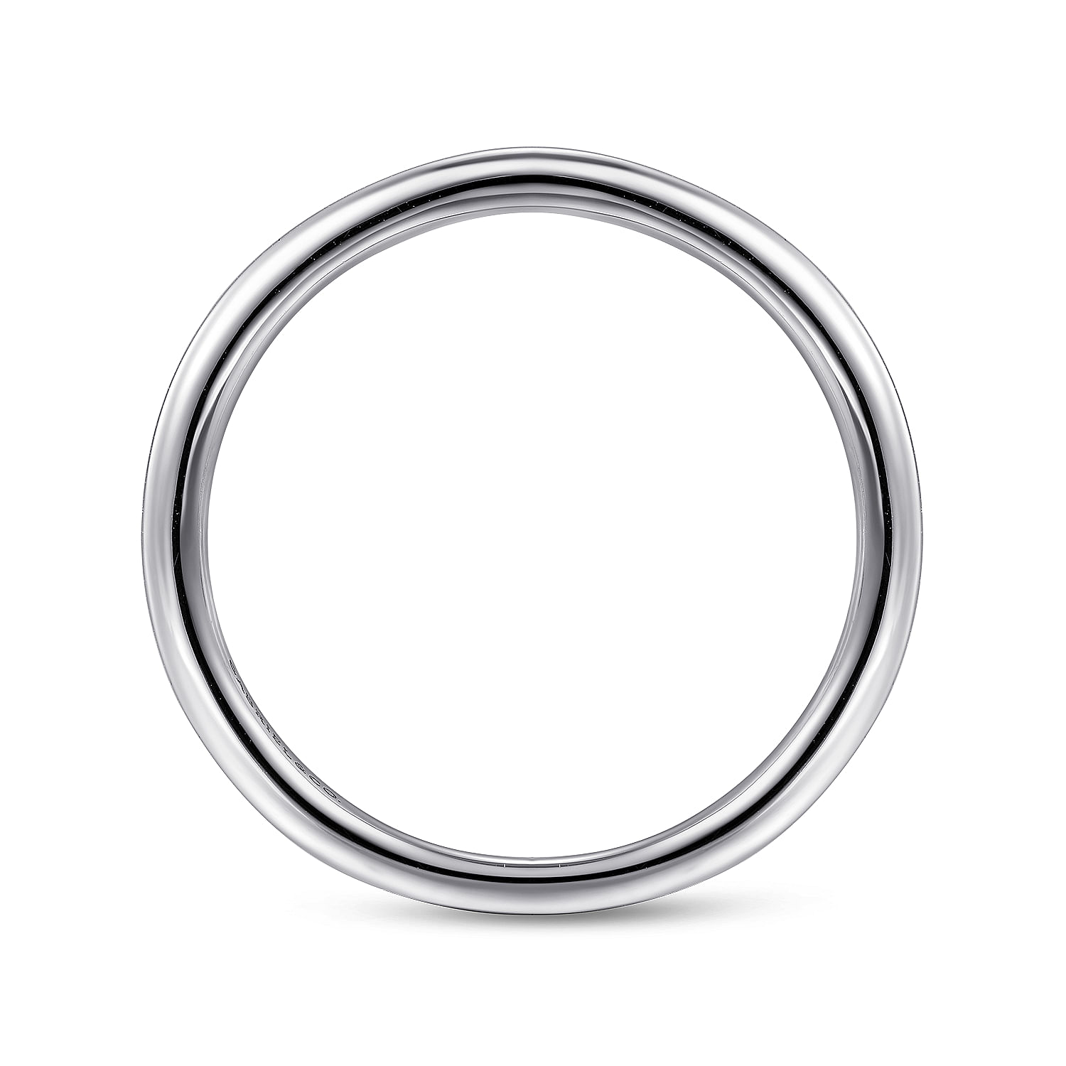 14k White Gold Straight Wedding Band angle 2 14k White Gold Straight Wedding Band angle 2