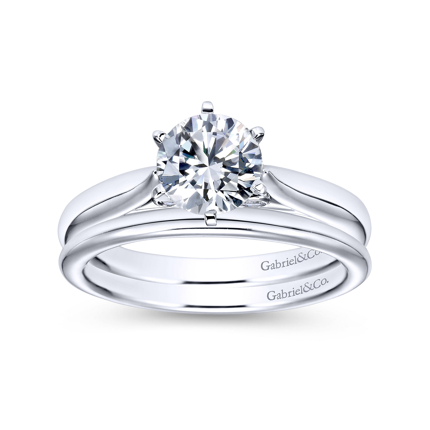 14k White Gold Straight Wedding Band angle 4 14k White Gold Straight Wedding Band angle 4