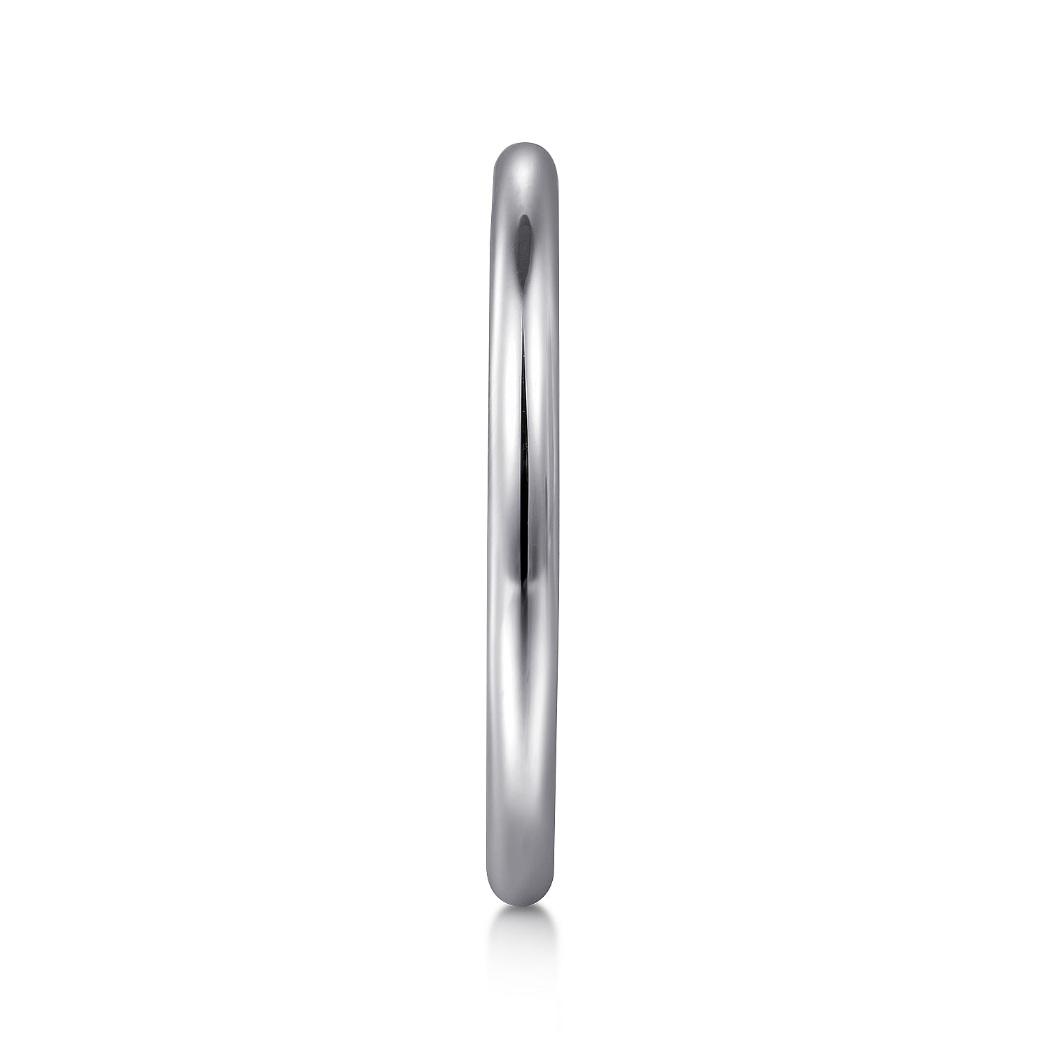 14k White Gold Straight Wedding Band angle 5 14k White Gold Straight Wedding Band angle 5