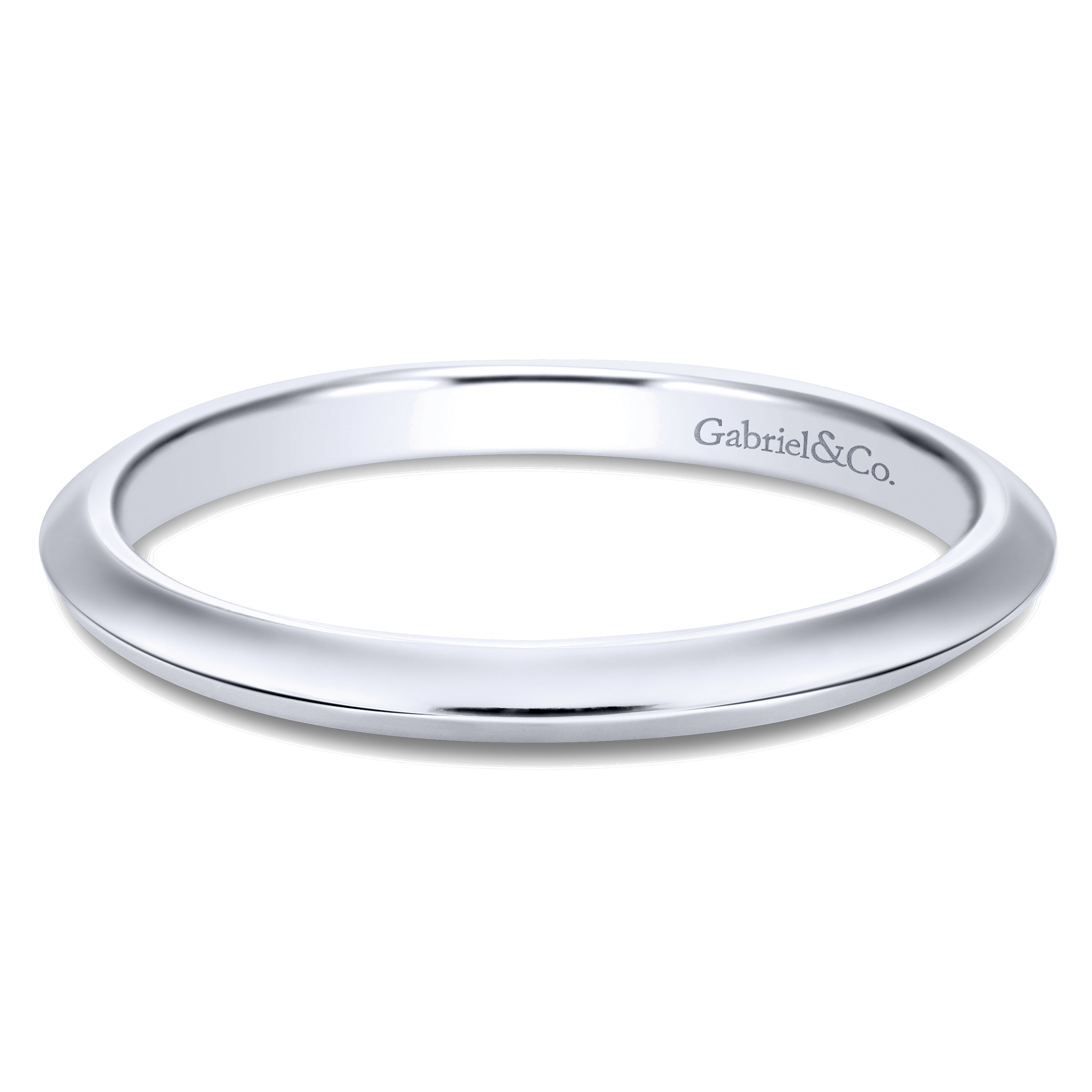 14k White Gold Straight 14k White Gold Straight