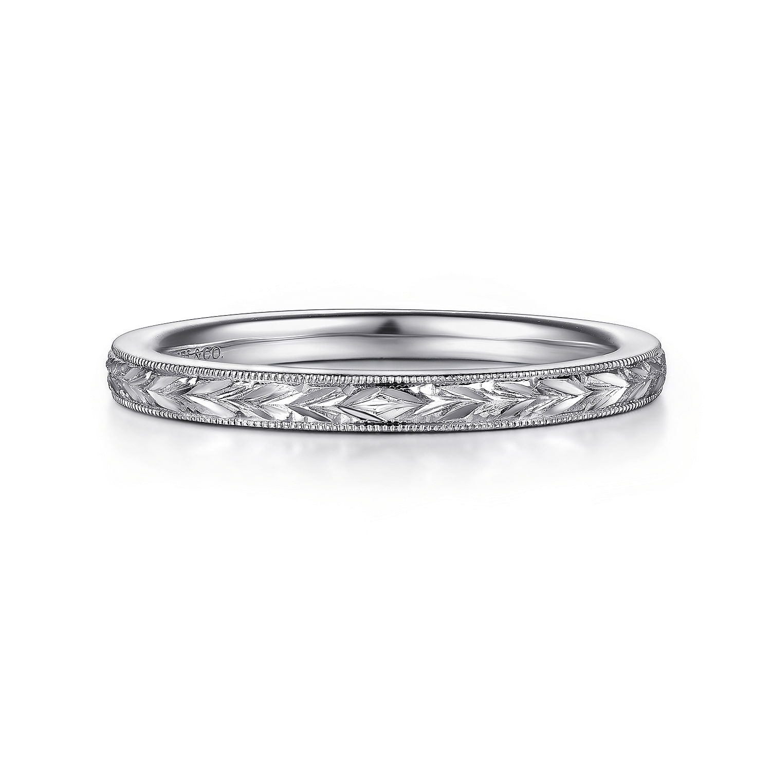 14k White Gold Straight 14k White Gold Straight