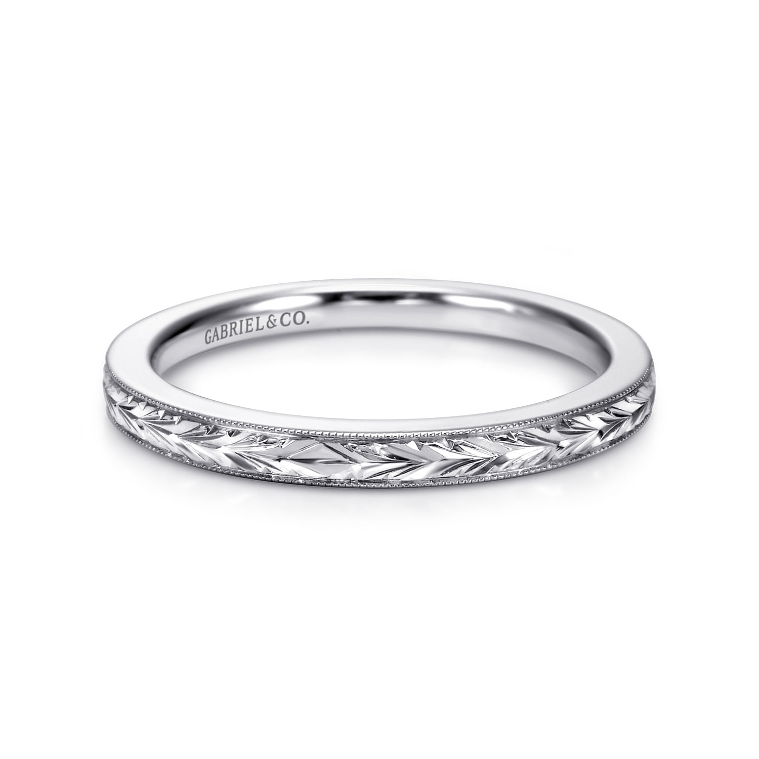 14k White Gold Straight 14k White Gold Straight