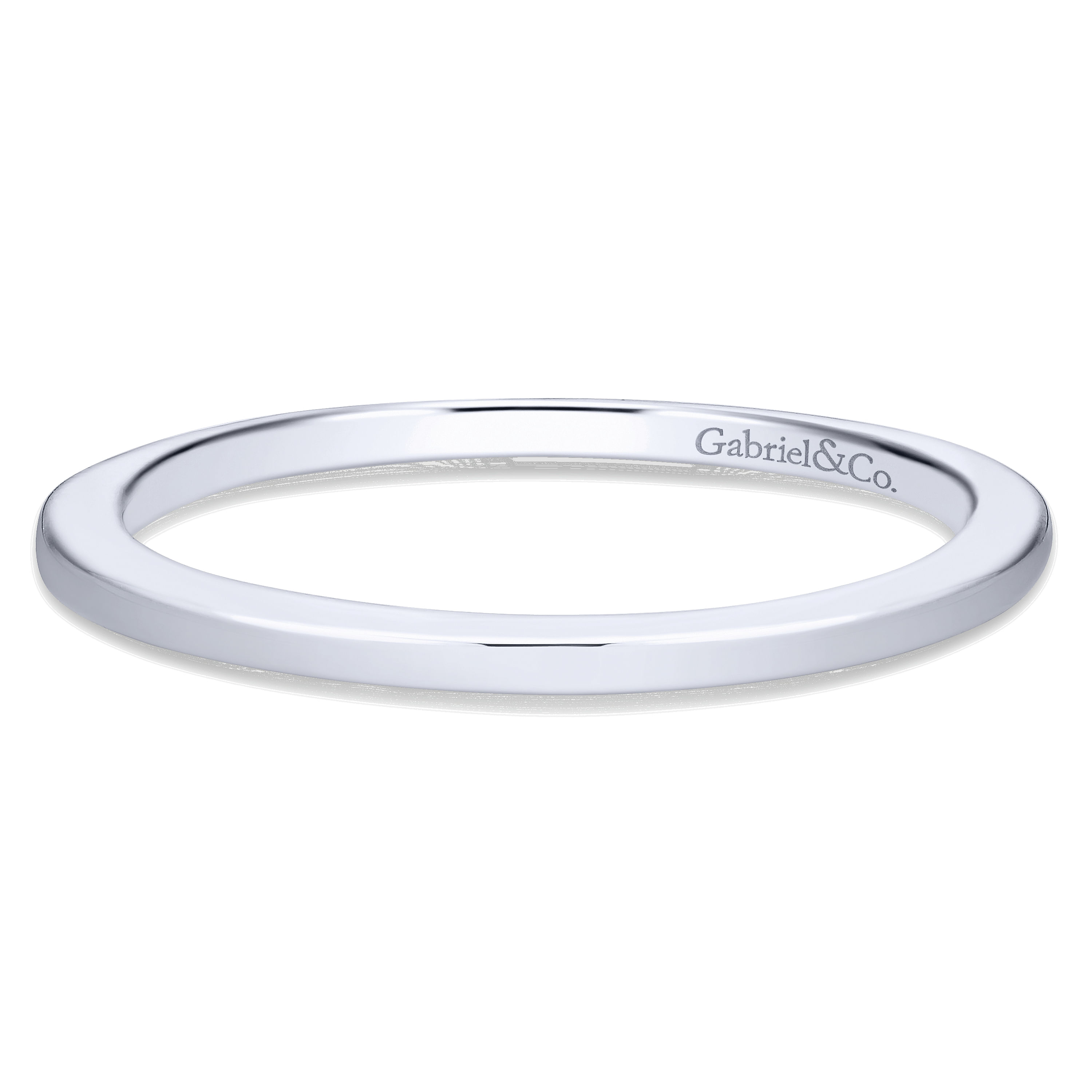 14k White Gold Straight 14k White Gold Straight