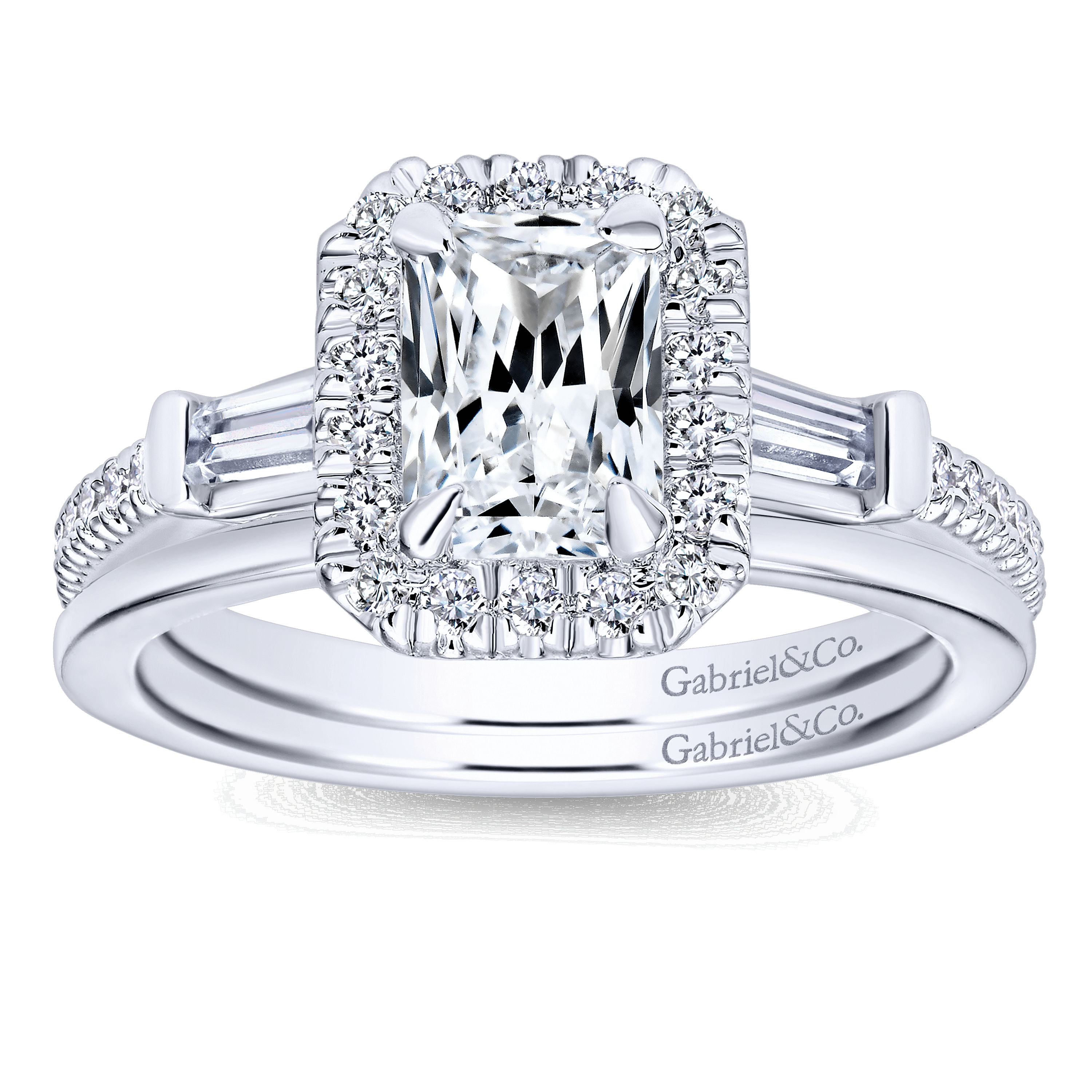 14k White Gold Straight Wedding Band angle 4 14k White Gold Straight Wedding Band angle 4