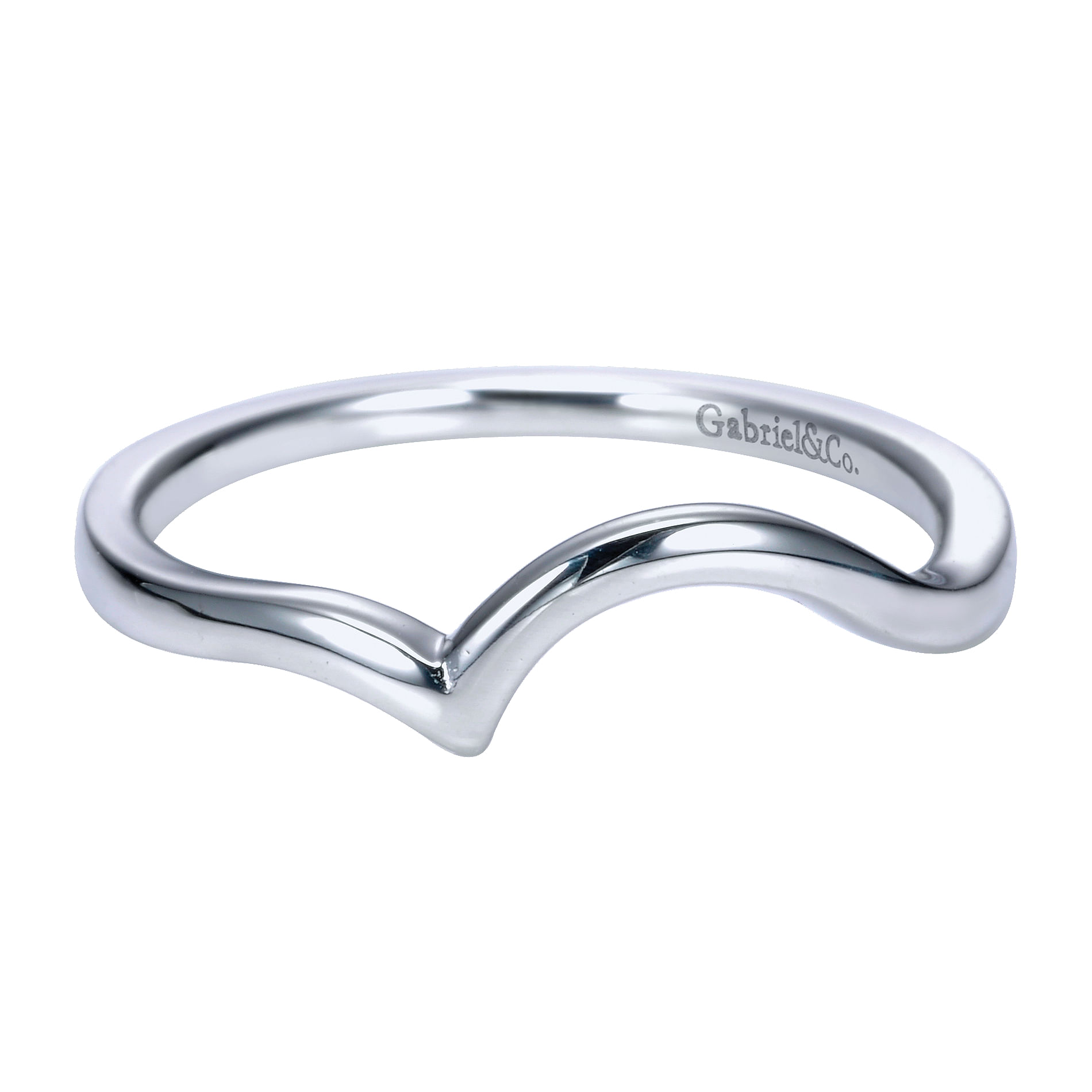 14k White Gold Straight 14k White Gold Straight