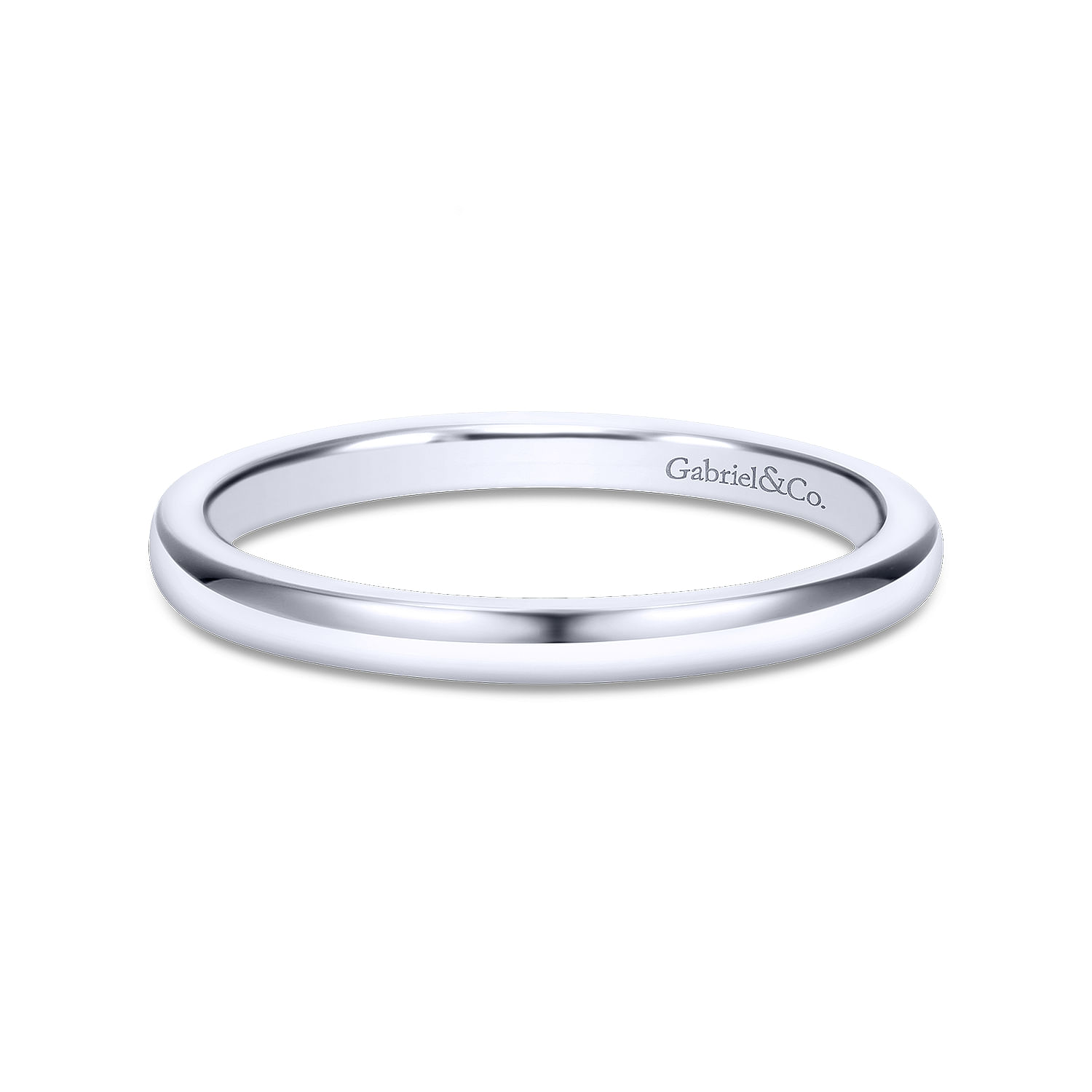 14k White Gold Straight 14k White Gold Straight