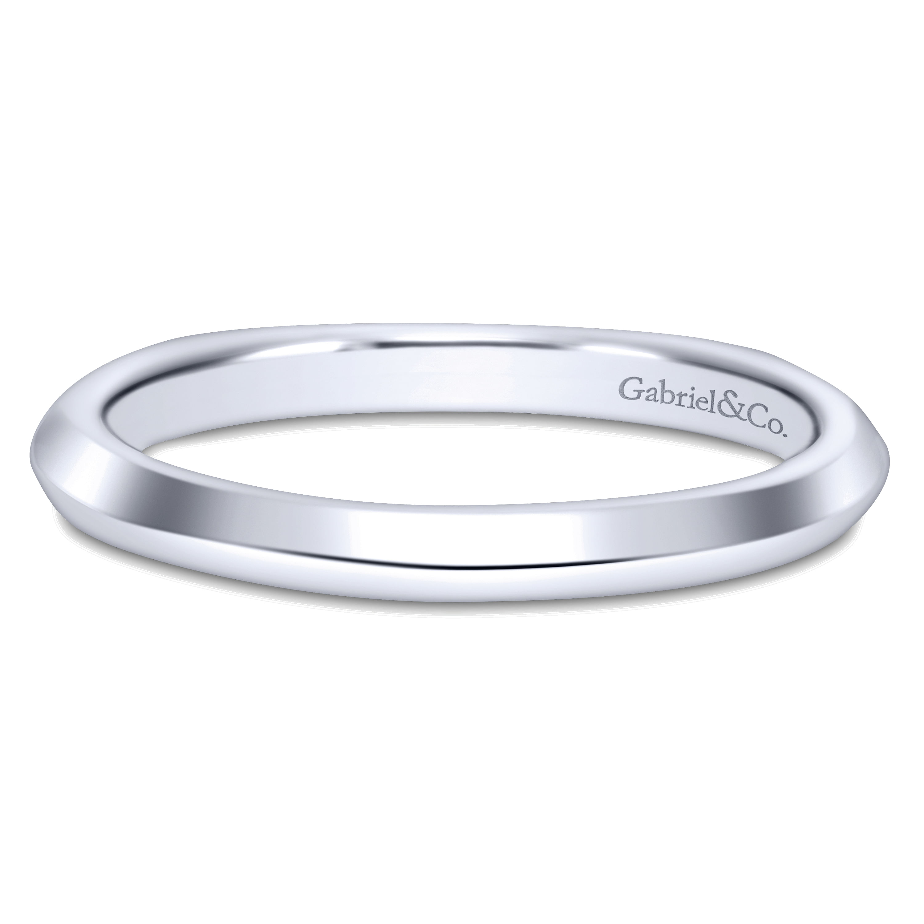 14k White Gold Straight 14k White Gold Straight