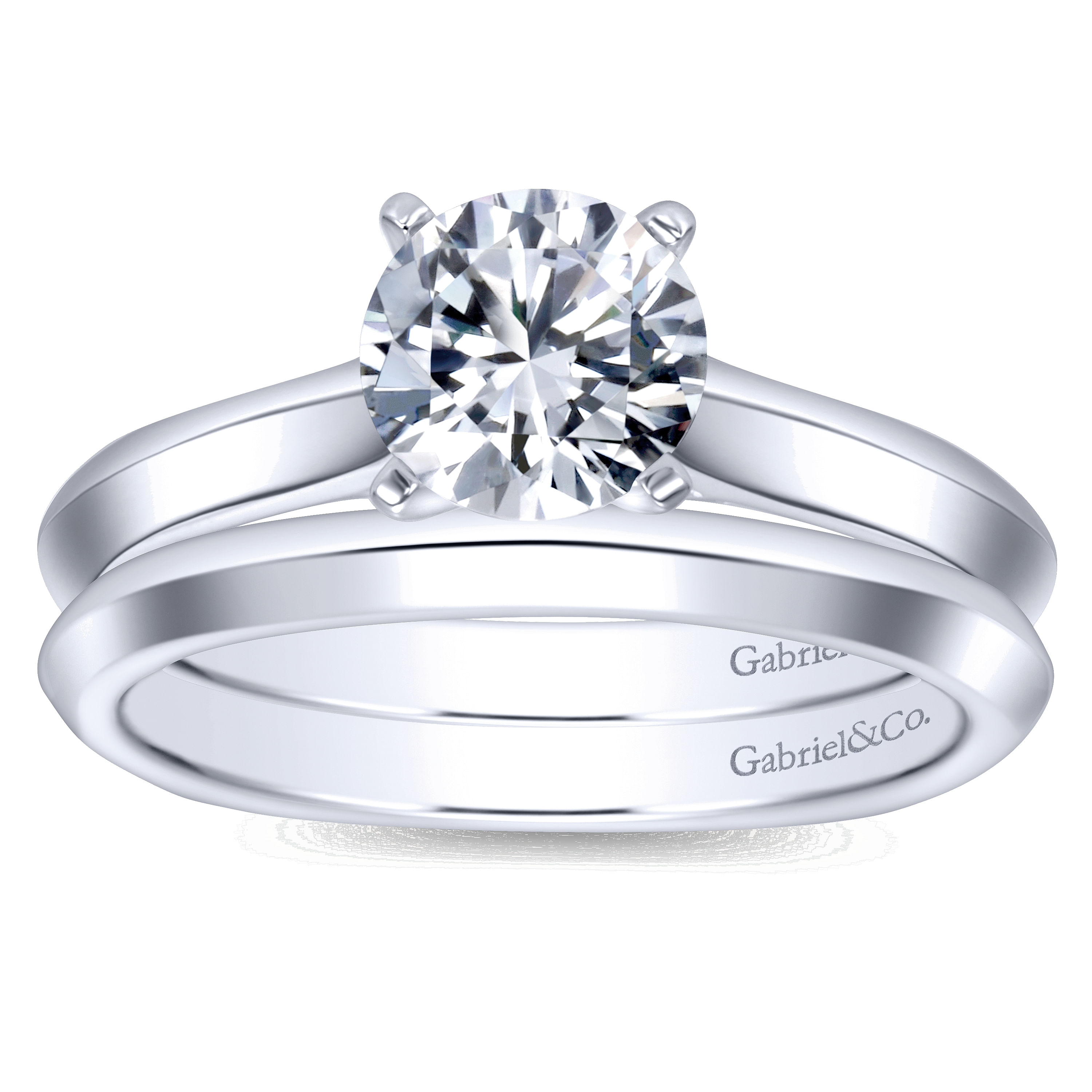 14k White Gold Straight Wedding Band angle 4 14k White Gold Straight Wedding Band angle 4