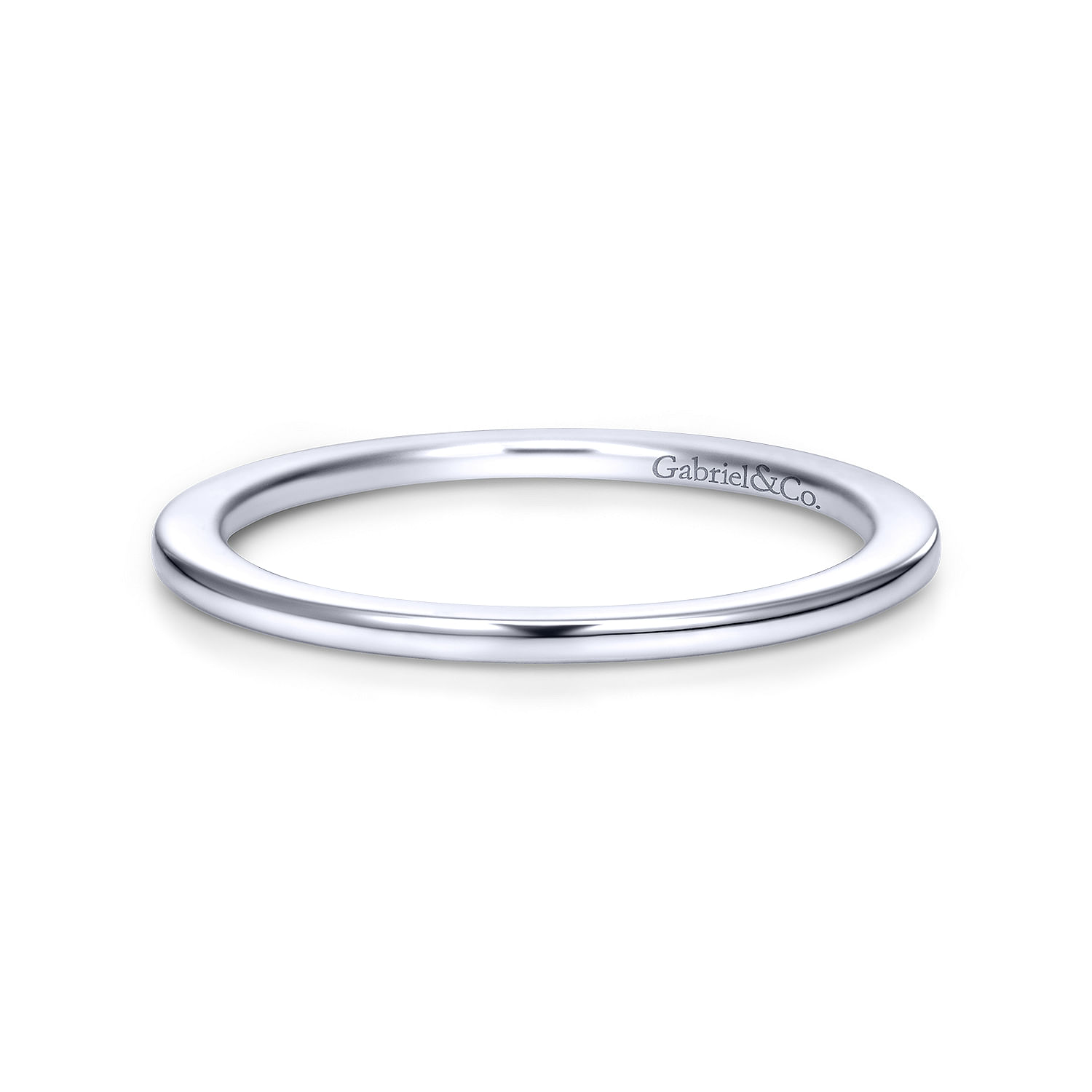 14k White Gold Straight 14k White Gold Straight