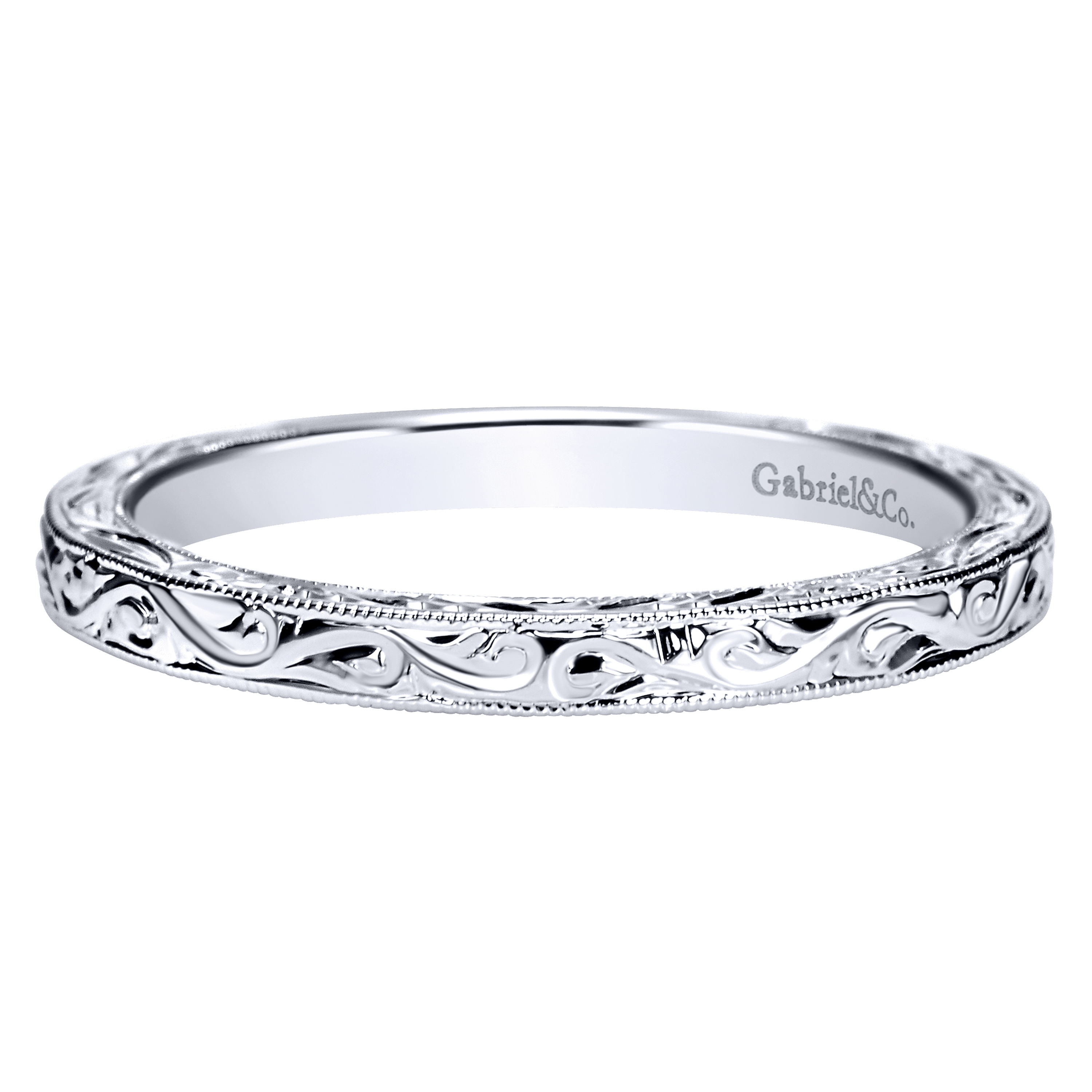 14k White Gold Straight 14k White Gold Straight