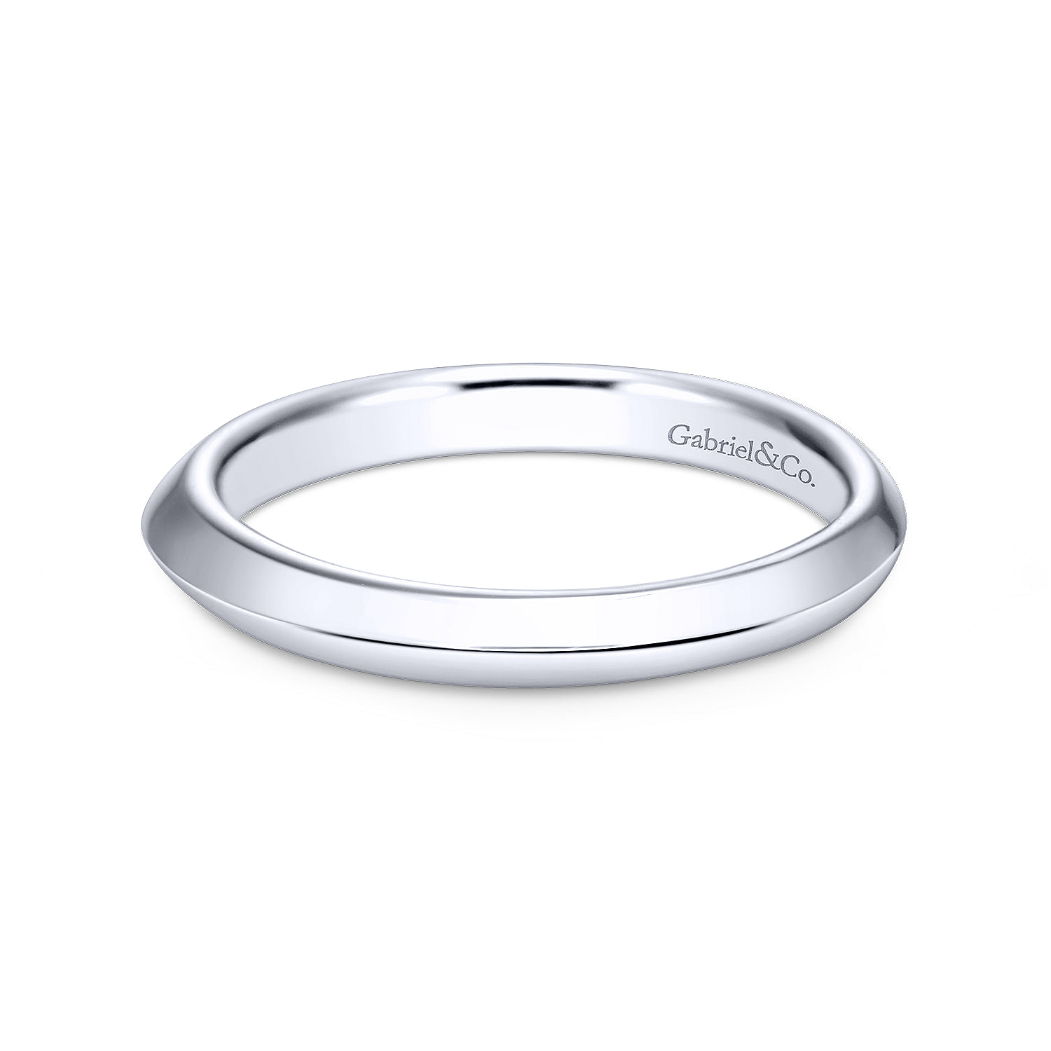 14k White Gold Straight 14k White Gold Straight